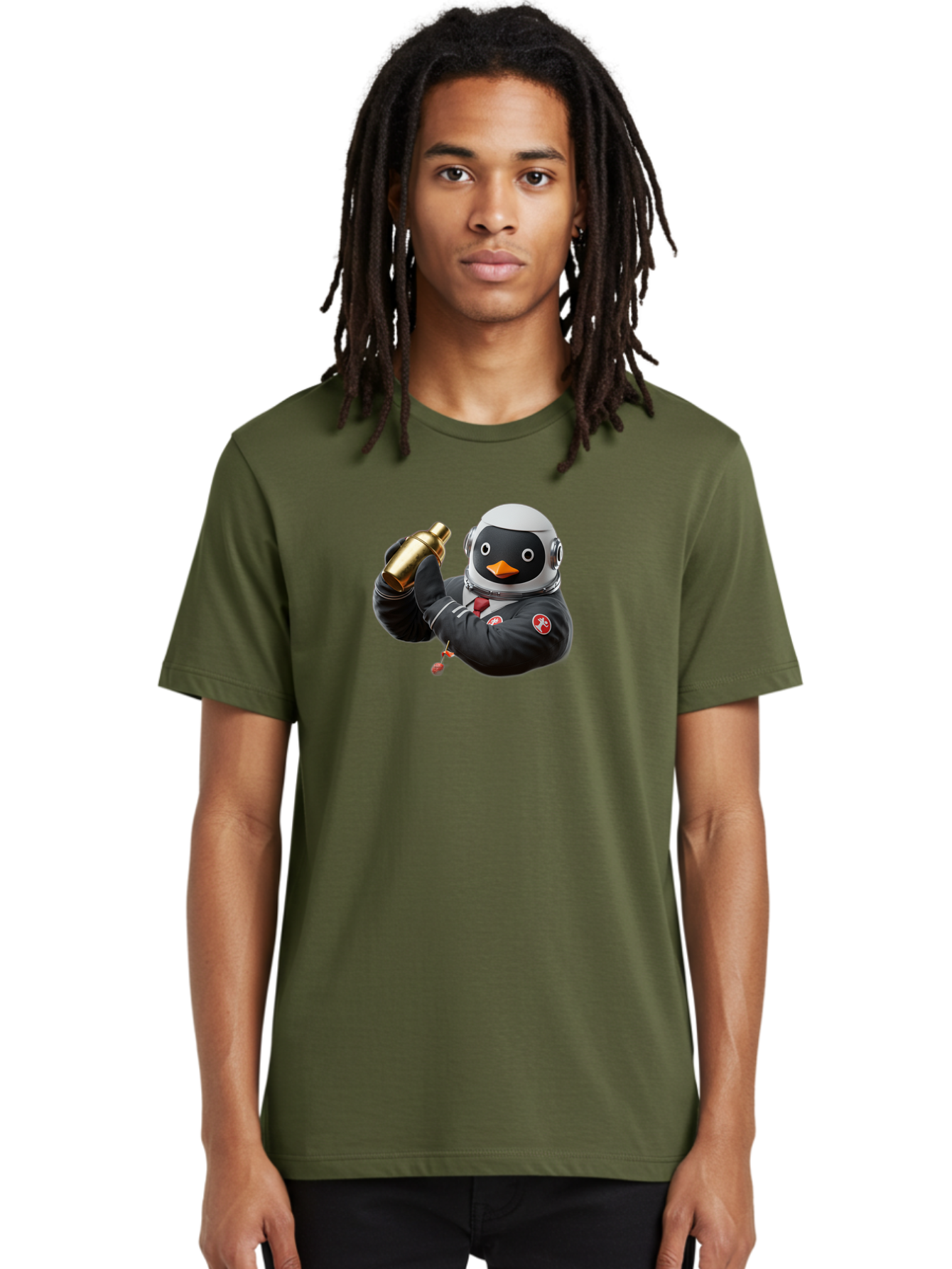 Penguin-In-Space-Suit Men'S Graphic Tee, 100% Cotton, Comfortable Casual Summer Wear, Machine Washable, Vintage Camera, Old Camera, Antique Camera, Black Camera, Classic Photography, Photography Equipment, Nostalgic Device, Film Camera, Baf981