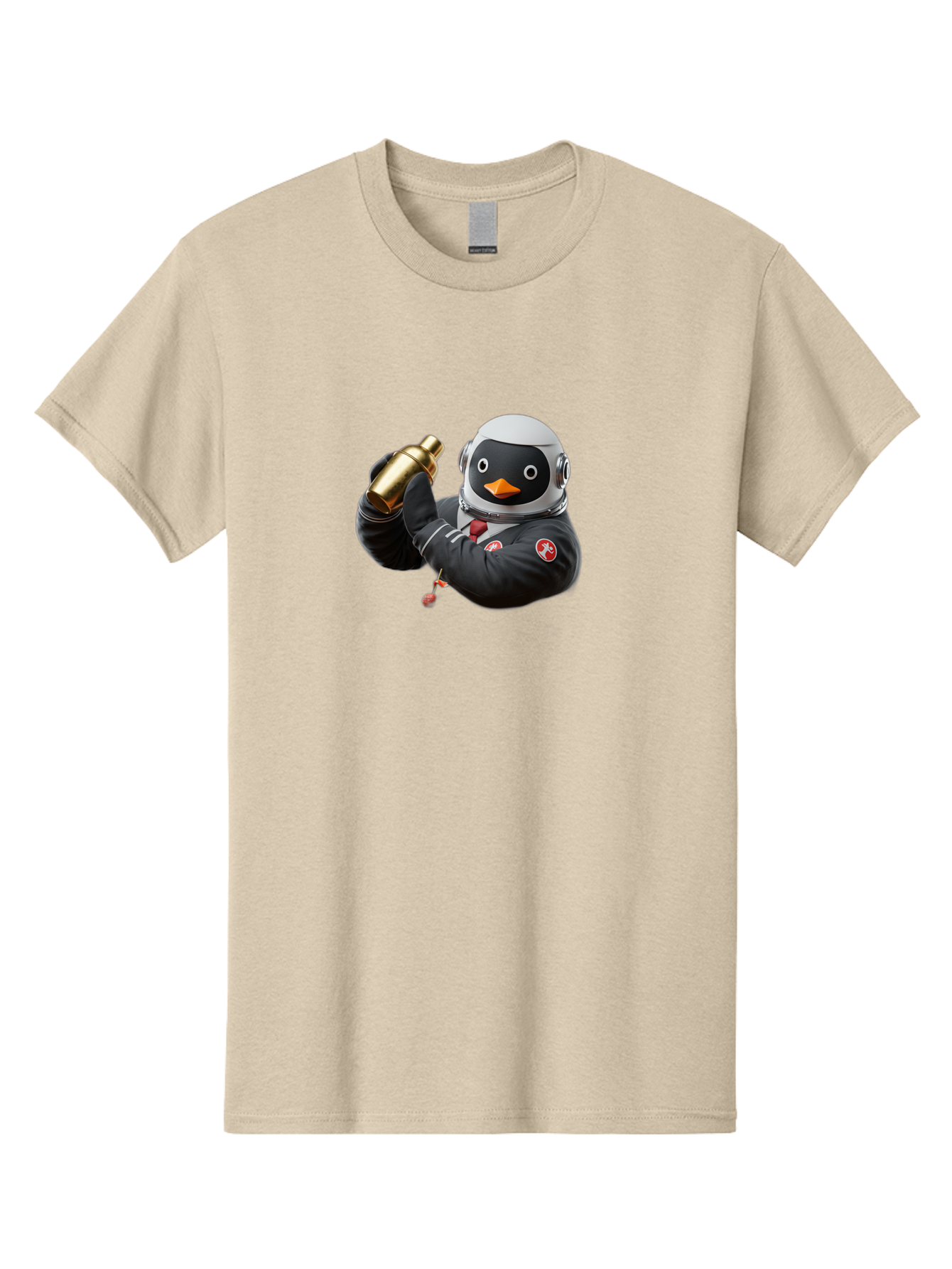 Penguin-In-Space-Suit Men'S Graphic Tee, 100% Cotton, Comfortable Casual Summer Wear, Machine Washable, Vintage Camera, Old Camera, Antique Camera, Black Camera, Classic Photography, Photography Equipment, Nostalgic Device, Film Camera, Baf981
