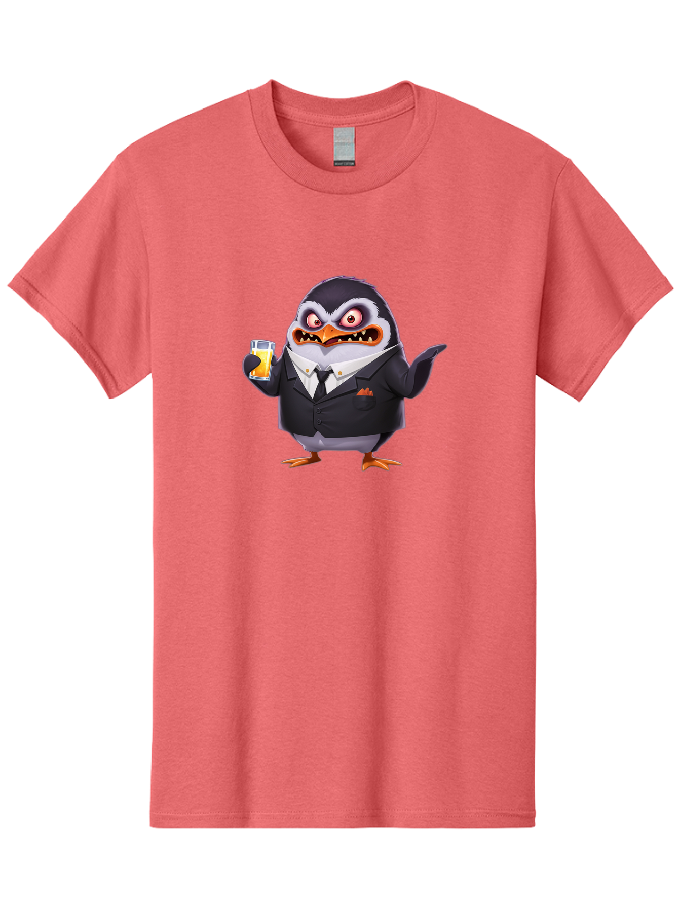 Penguin-In-Suit-1 Men'S Graphic Tee, 100% Cotton, Comfortable Casual Summer Wear, Machine Washable, Vintage Camera, Old Camera, Antique Camera, Black Camera, Classic Photography, Photography Equipment, Nostalgic Device, Film Camera, Camera Art Baf983