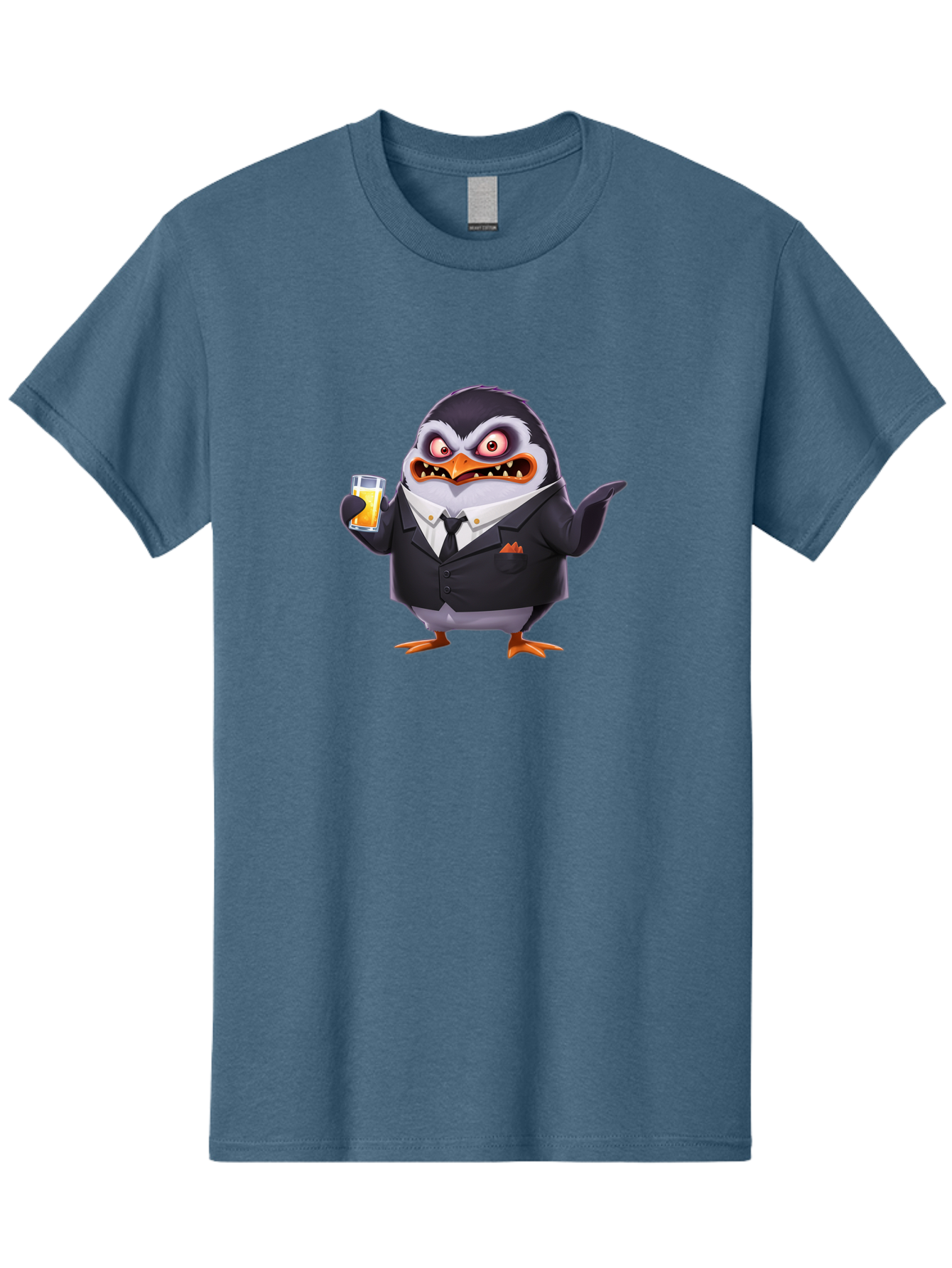 Penguin-In-Suit-1 Men'S Graphic Tee, 100% Cotton, Comfortable Casual Summer Wear, Machine Washable, Vintage Camera, Old Camera, Antique Camera, Black Camera, Classic Photography, Photography Equipment, Nostalgic Device, Film Camera, Camera Art Baf983