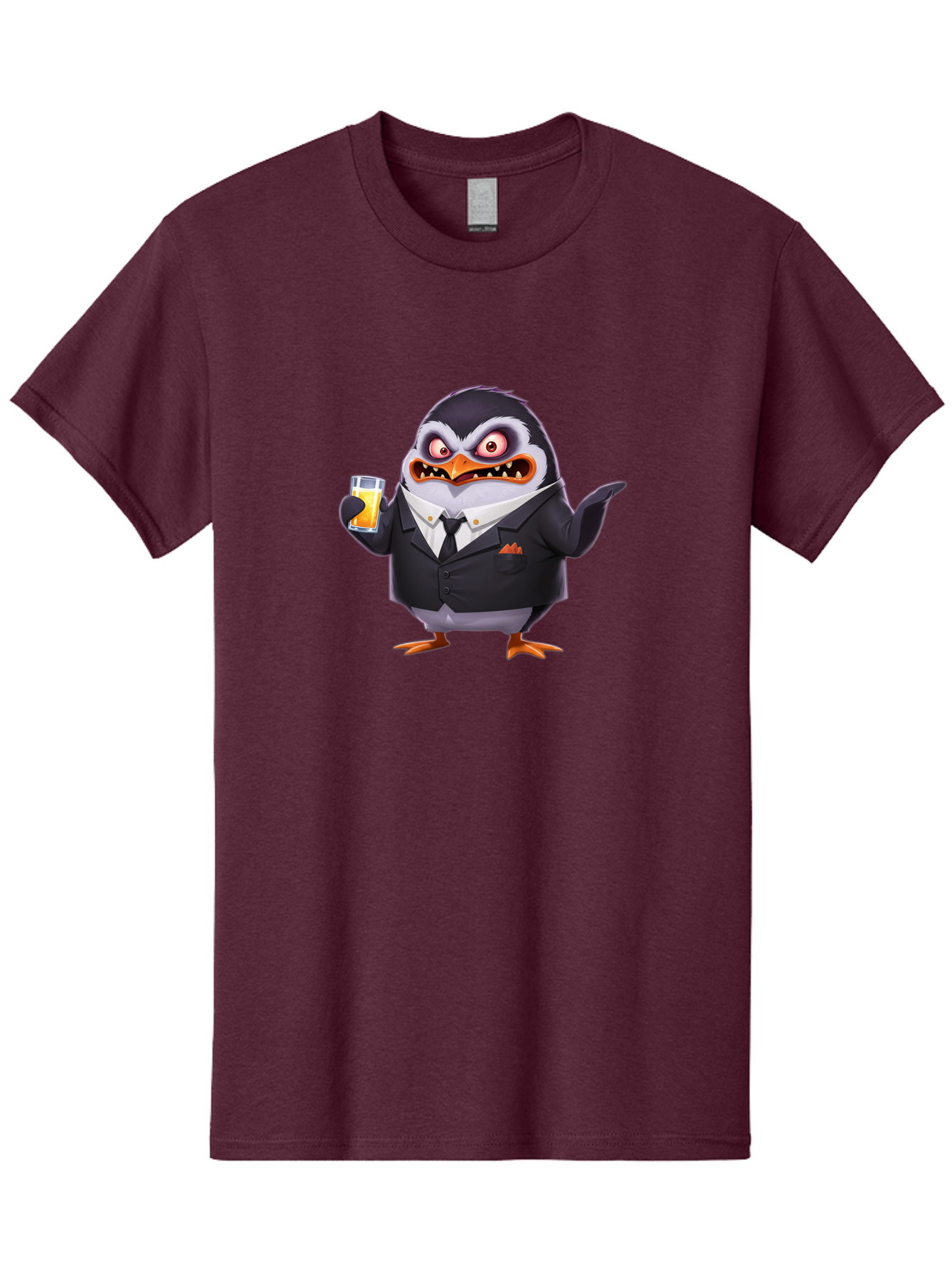 Penguin-In-Suit-1 Men'S Graphic Tee, 100% Cotton, Comfortable Casual Summer Wear, Machine Washable, Vintage Camera, Old Camera, Antique Camera, Black Camera, Classic Photography, Photography Equipment, Nostalgic Device, Film Camera, Camera Art Baf983