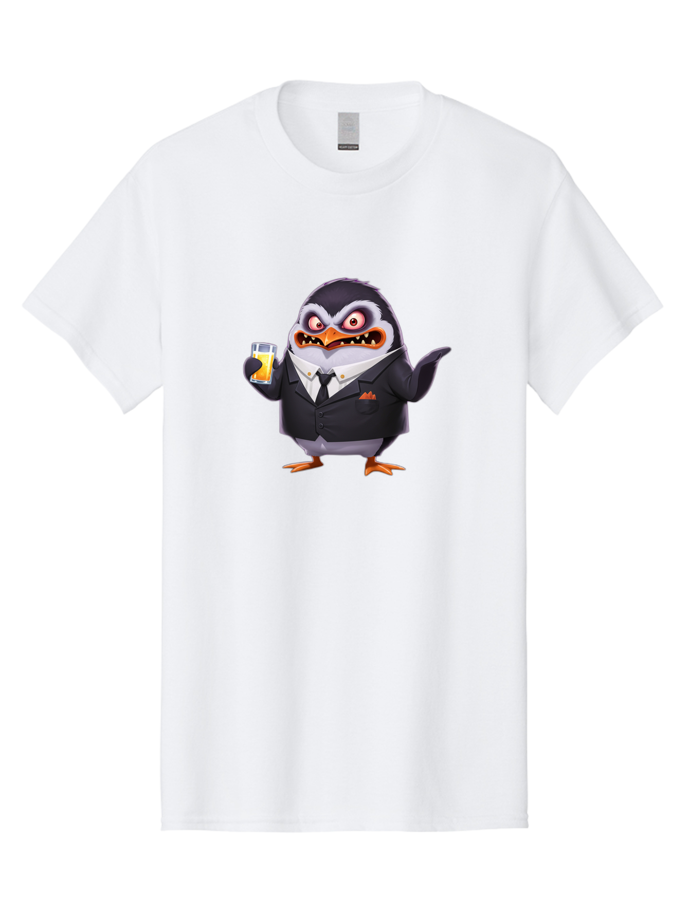 Penguin-In-Suit-1 Men'S Graphic Tee, 100% Cotton, Comfortable Casual Summer Wear, Machine Washable, Vintage Camera, Old Camera, Antique Camera, Black Camera, Classic Photography, Photography Equipment, Nostalgic Device, Film Camera, Camera Art Baf983