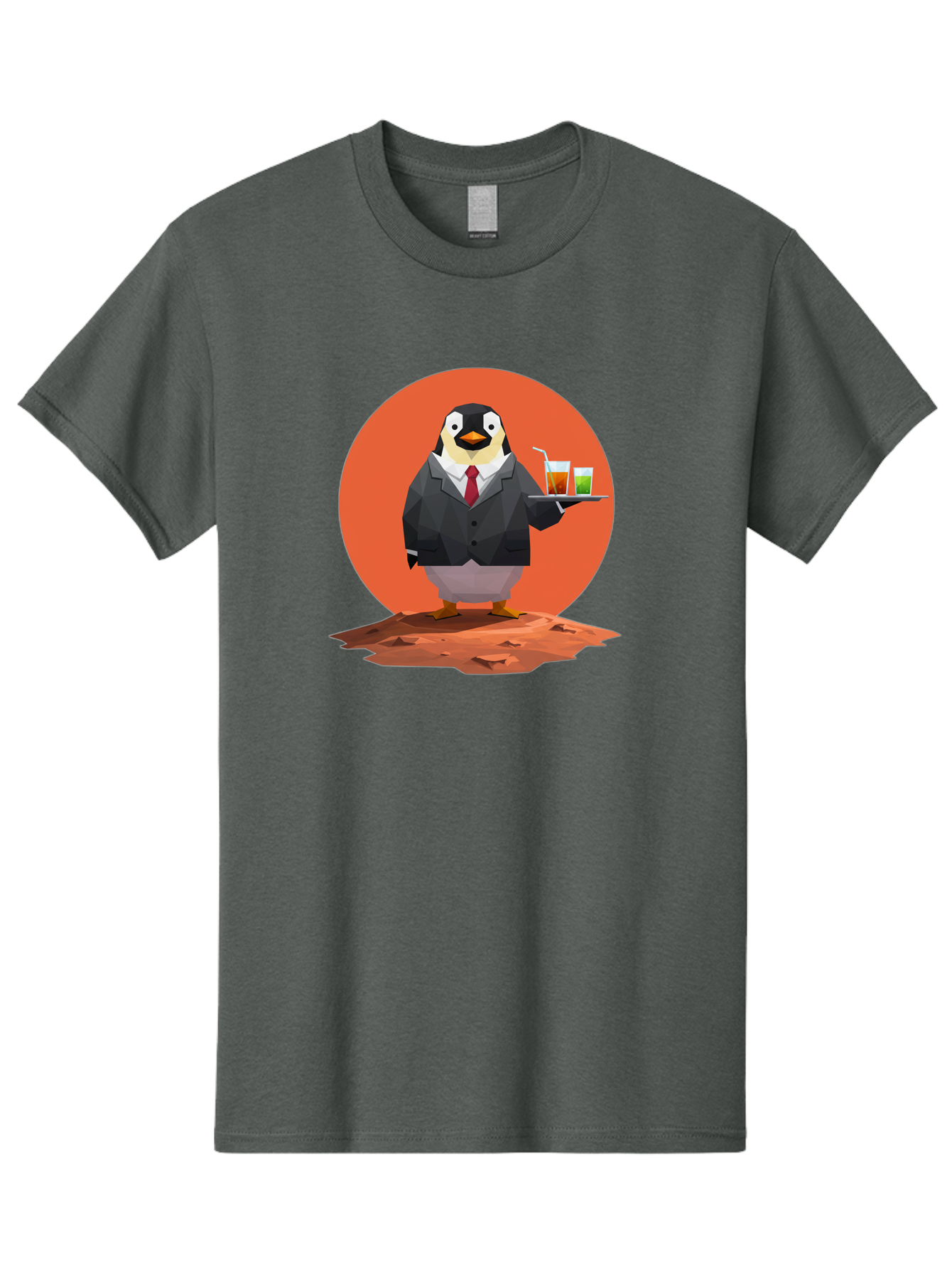 Penguin-Waiter-1 Men'S Graphic Tee, 100% Cotton, Comfortable Casual Summer Wear, Machine Washable, Vintage Camera, Old Camera, Antique Camera, Black Camera, Classic Photography, Photography Equipment, Nostalgic Device, Film Camera, Camera Art Baf988