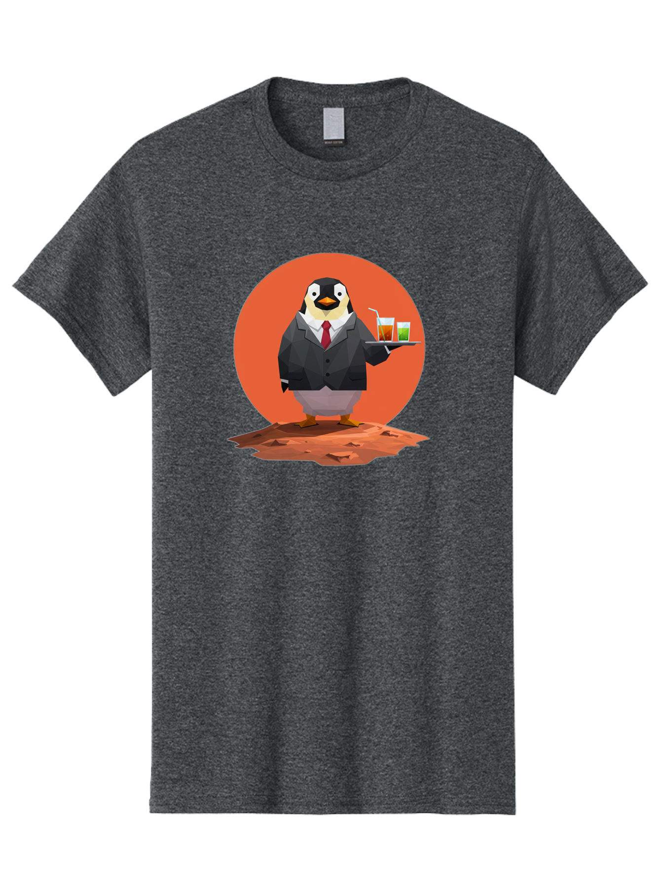 Penguin-Waiter-1 Men'S Graphic Tee, 100% Cotton, Comfortable Casual Summer Wear, Machine Washable, Vintage Camera, Old Camera, Antique Camera, Black Camera, Classic Photography, Photography Equipment, Nostalgic Device, Film Camera, Camera Art Baf988