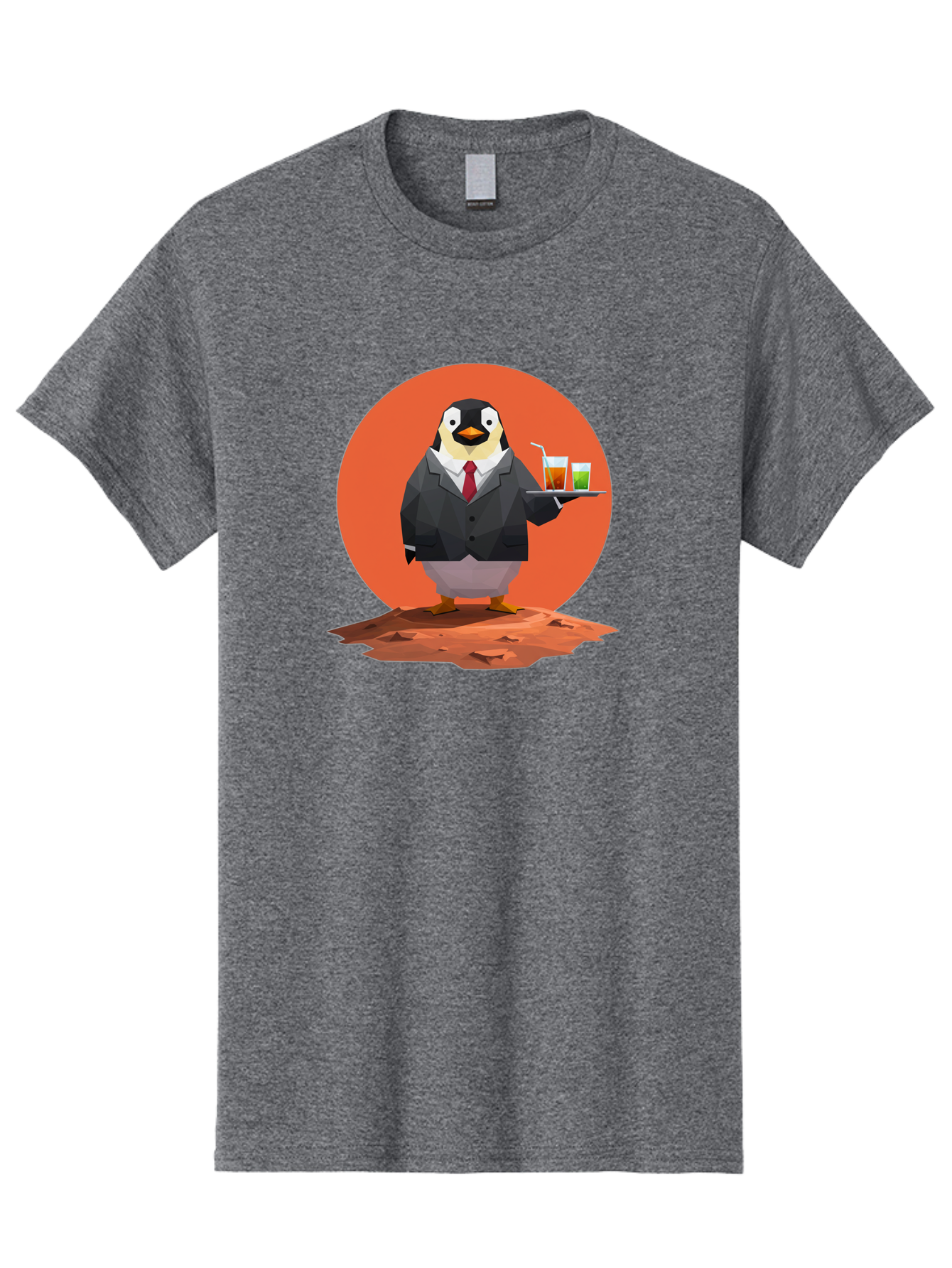 Penguin-Waiter-1 Men'S Graphic Tee, 100% Cotton, Comfortable Casual Summer Wear, Machine Washable, Vintage Camera, Old Camera, Antique Camera, Black Camera, Classic Photography, Photography Equipment, Nostalgic Device, Film Camera, Camera Art Baf988