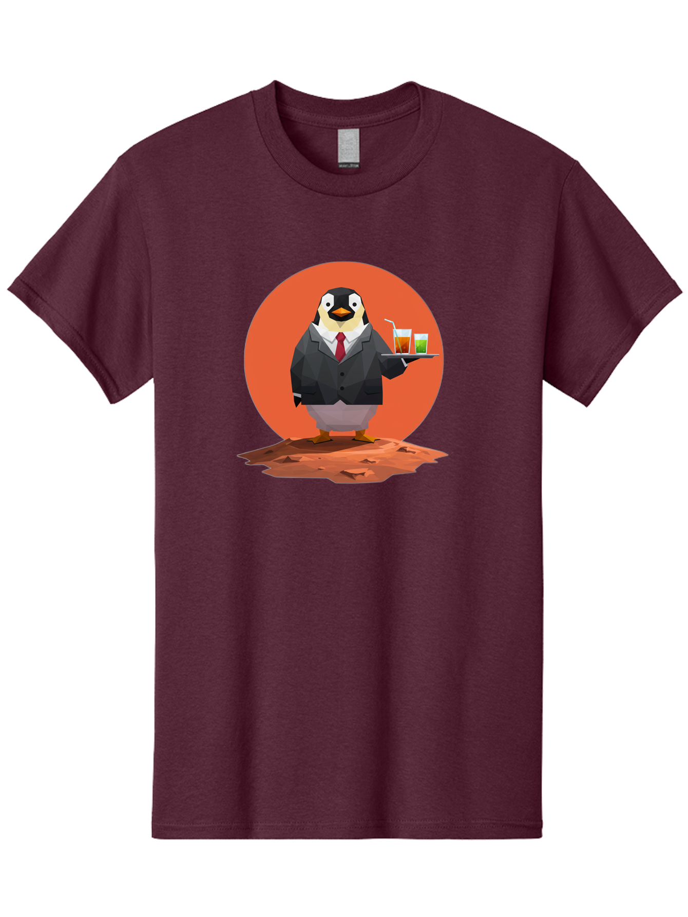 Penguin-Waiter-1 Men'S Graphic Tee, 100% Cotton, Comfortable Casual Summer Wear, Machine Washable, Vintage Camera, Old Camera, Antique Camera, Black Camera, Classic Photography, Photography Equipment, Nostalgic Device, Film Camera, Camera Art Baf988