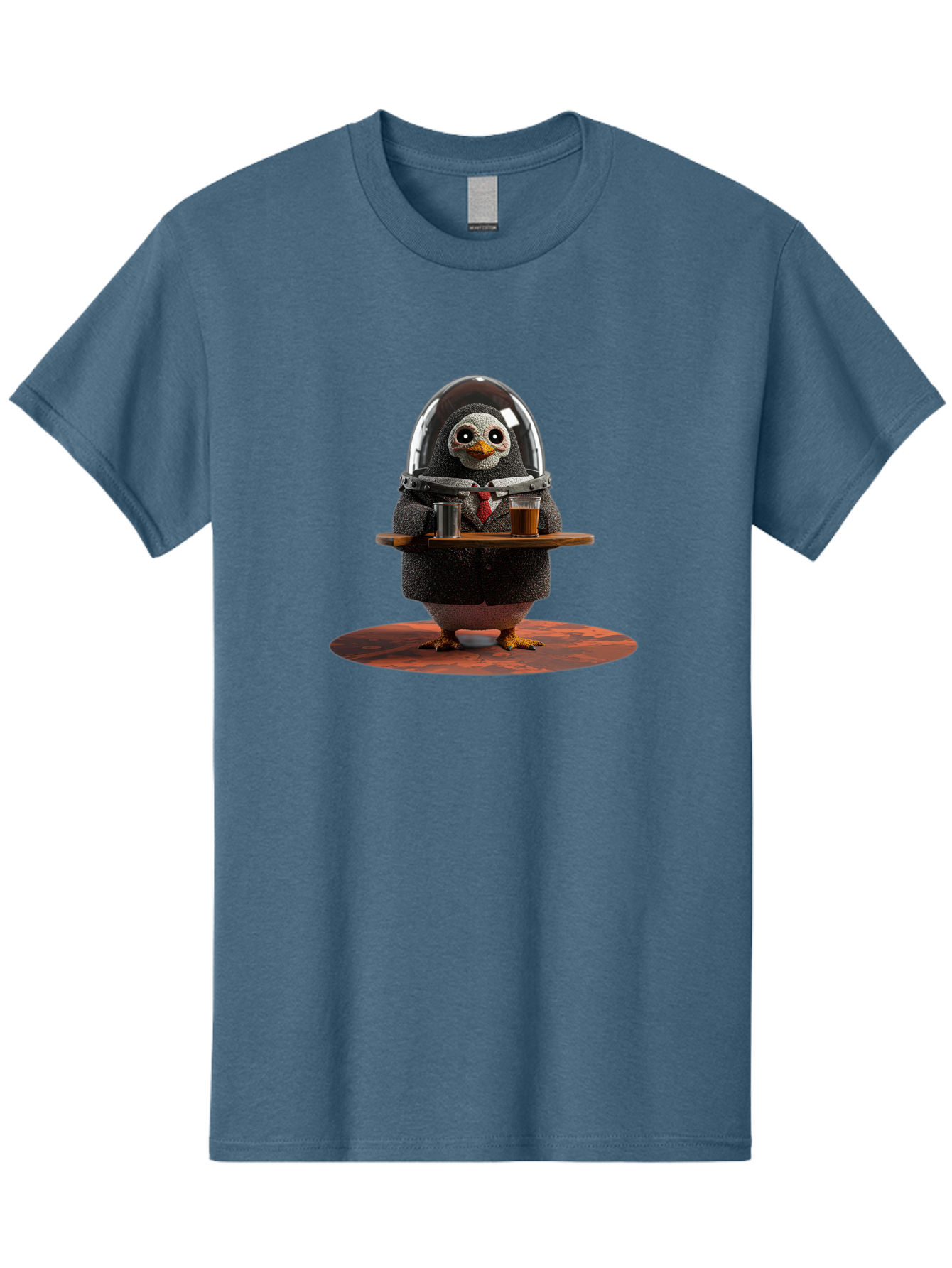 Penguin-Waiter-3 Men'S Graphic Tee, 100% Cotton, Comfortable Casual Summer Wear, Machine Washable, Vintage Camera, Old Camera, Antique Camera, Black Camera, Classic Photography, Photography Equipment, Nostalgic Device, Film Camera, Camera Art Baf990