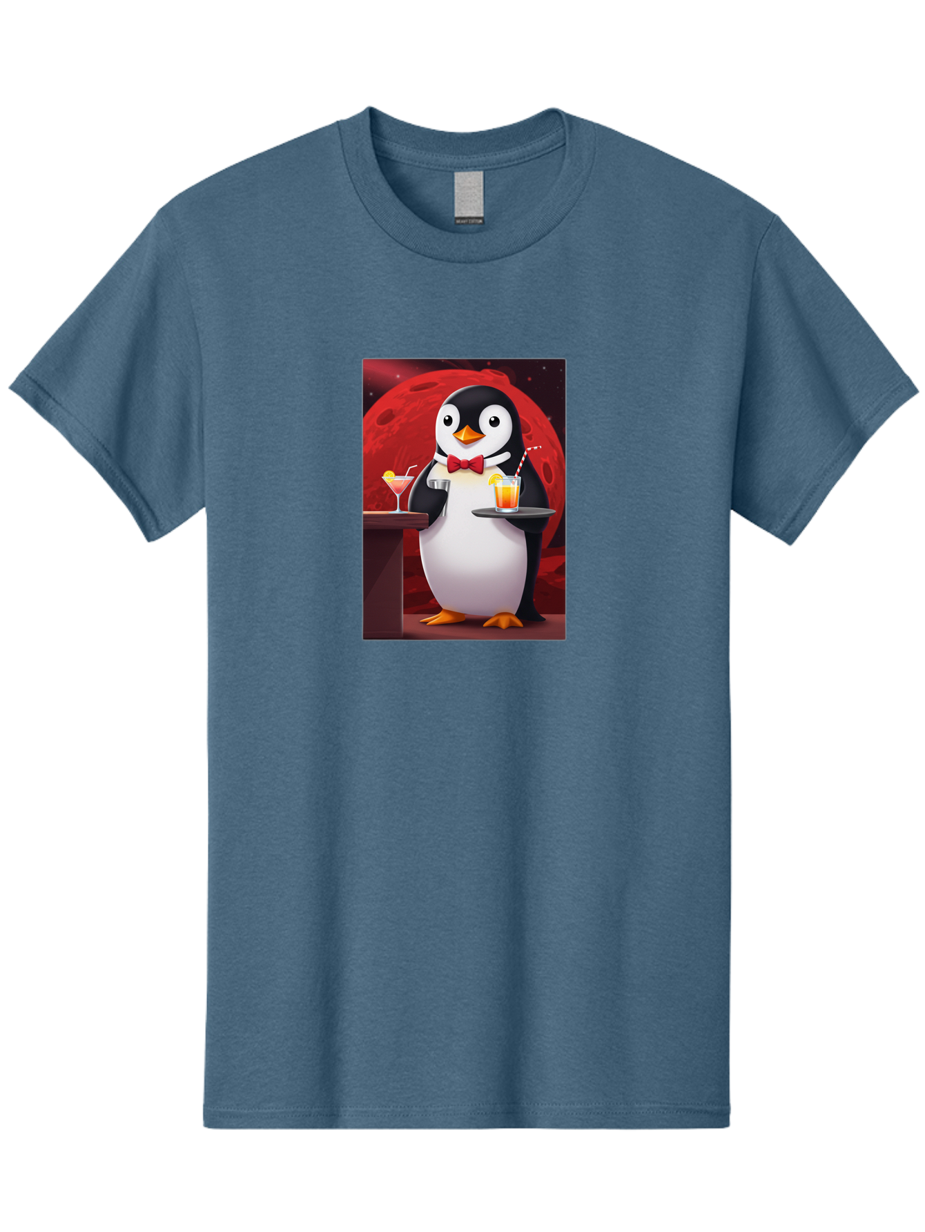 Penguin-Waiter Men'S Graphic Tee, 100% Cotton, Comfortable Casual Summer Wear, Machine Washable, Vintage Camera, Old Camera, Antique Camera, Black Camera, Classic Photography, Photography Equipment, Nostalgic Device, Film Camera, Camera Art Baf991