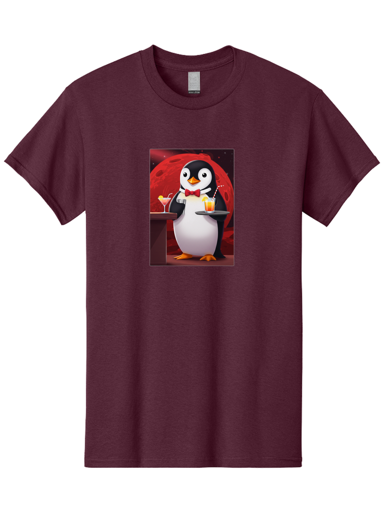 Penguin-Waiter Men'S Graphic Tee, 100% Cotton, Comfortable Casual Summer Wear, Machine Washable, Vintage Camera, Old Camera, Antique Camera, Black Camera, Classic Photography, Photography Equipment, Nostalgic Device, Film Camera, Camera Art Baf991