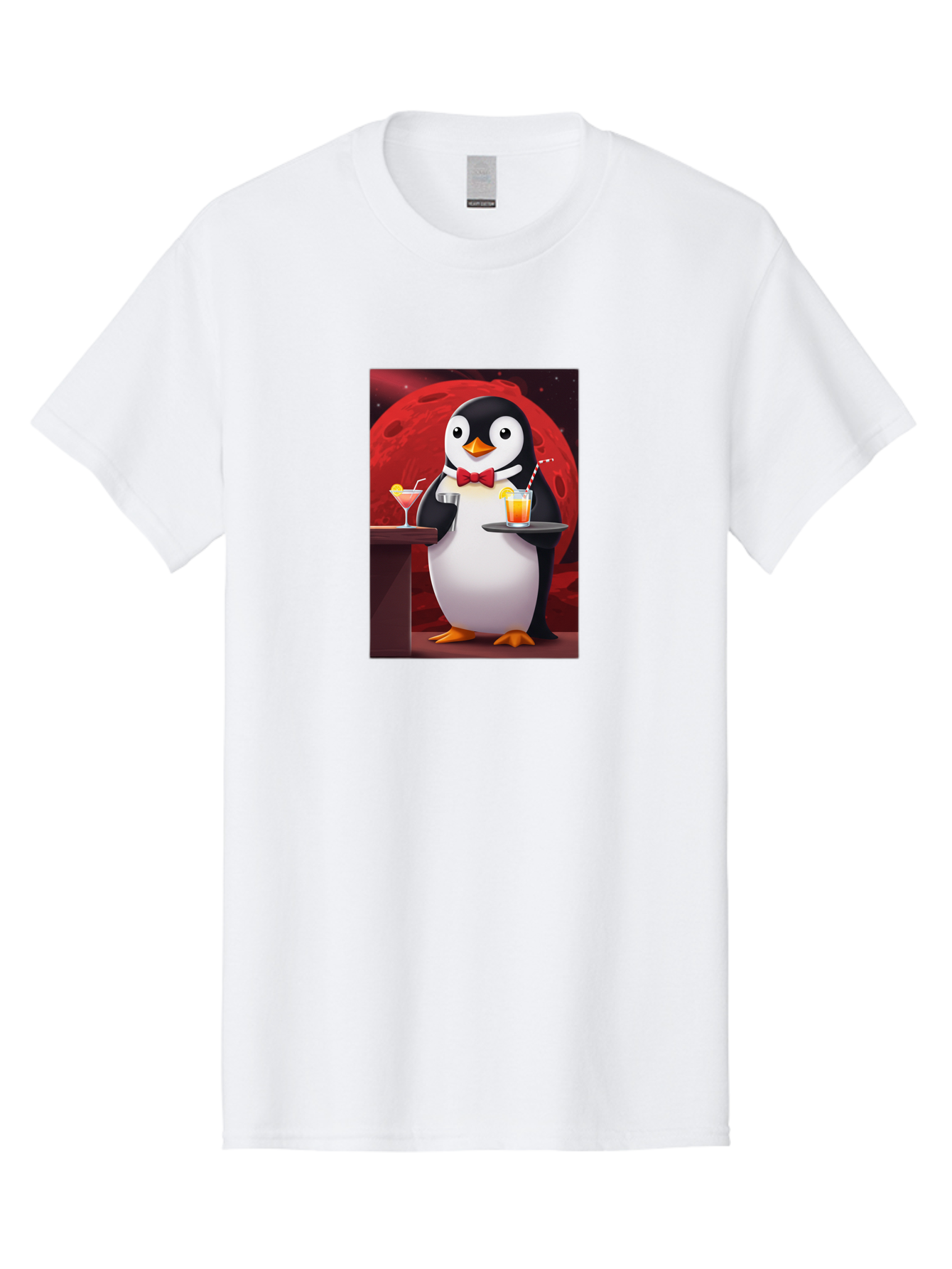 Penguin-Waiter Men'S Graphic Tee, 100% Cotton, Comfortable Casual Summer Wear, Machine Washable, Vintage Camera, Old Camera, Antique Camera, Black Camera, Classic Photography, Photography Equipment, Nostalgic Device, Film Camera, Camera Art Baf991