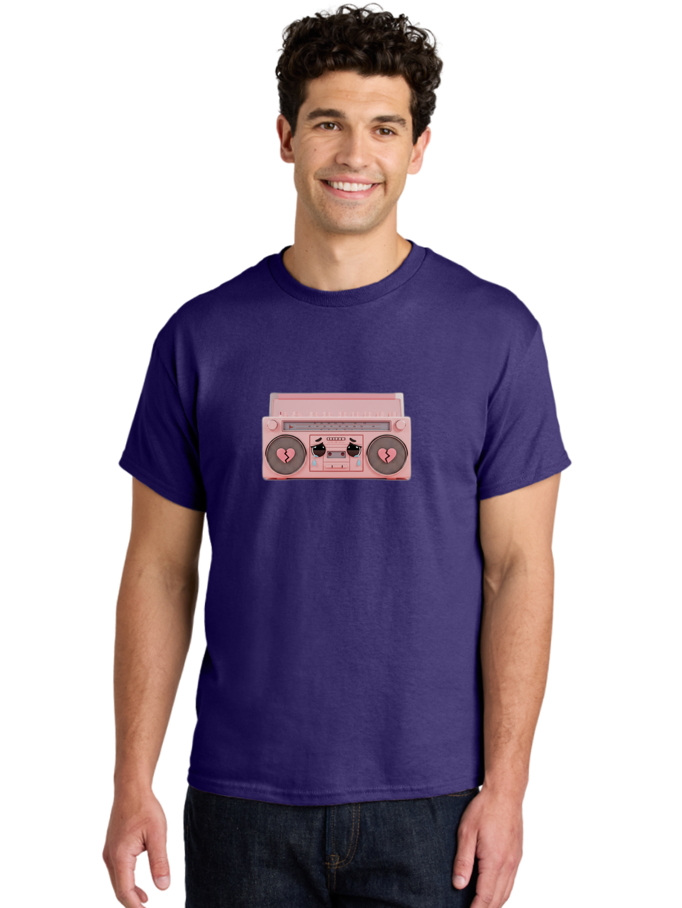 Pink-Boombox Men'S Graphic Tee, 100% Cotton, Comfortable Casual Summer Wear, Machine Washable, Vintage Camera, Old Camera, Antique Camera, Black Camera, Classic Photography, Photography Equipment, Nostalgic Device, Film Camera, Camera Art Baf996