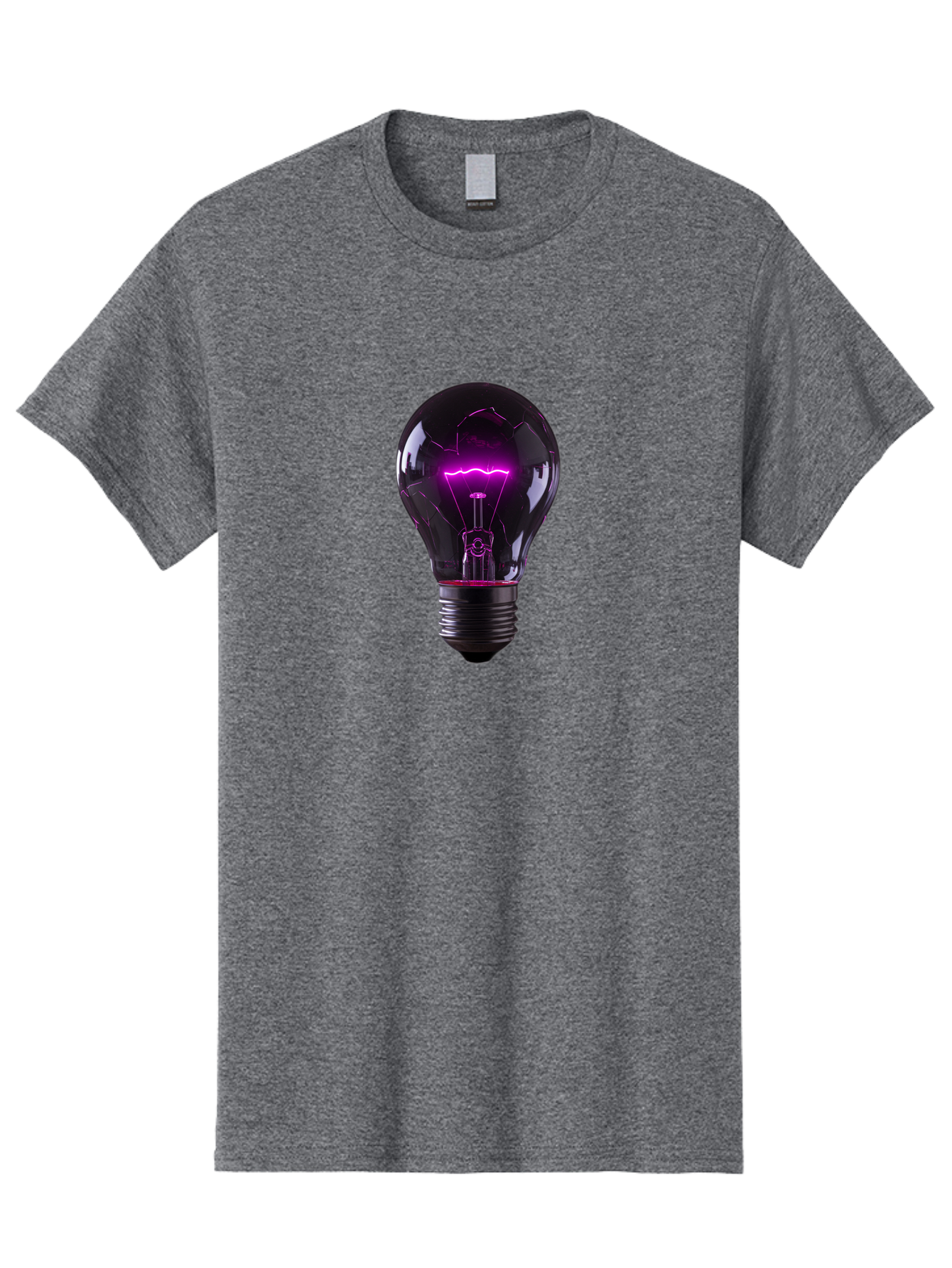 Purple-Light-Bulb Men'S Graphic Tee, 100% Cotton, Comfortable Casual Summer Wear, Machine Washable, Vintage Camera, Old Camera, Antique Camera, Black Camera, Classic Photography, Photography Equipment, Nostalgic Device, Film Camera, Camera Art Bag000