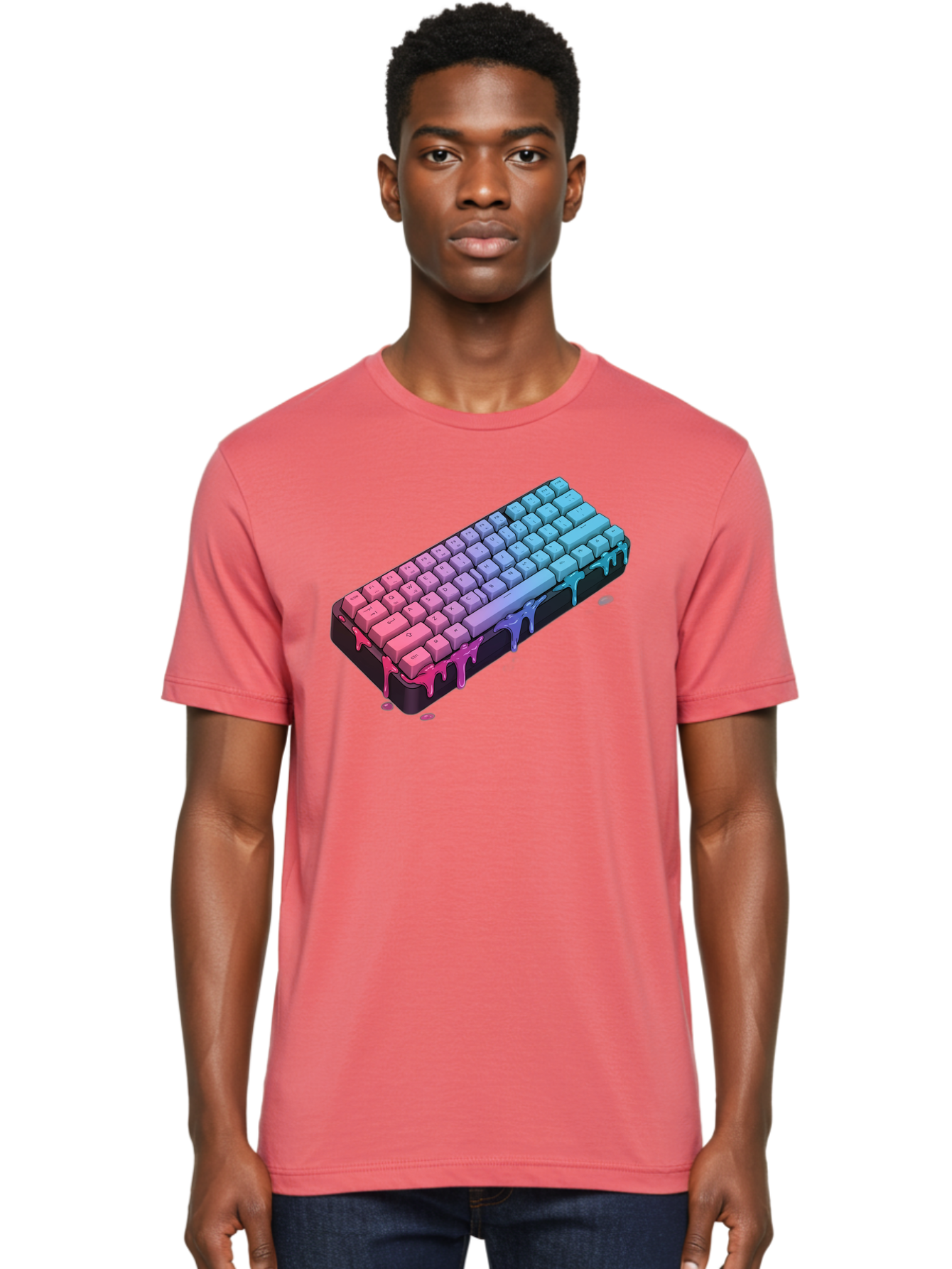 Rainbow-Keyboard Men'S Graphic Tee, 100% Cotton, Comfortable Casual Summer Wear, Machine Washable, Vintage Camera, Old Camera, Antique Camera, Black Camera, Classic Photography, Photography Equipment, Nostalgic Device, Film Camera, Camera Art Bag001