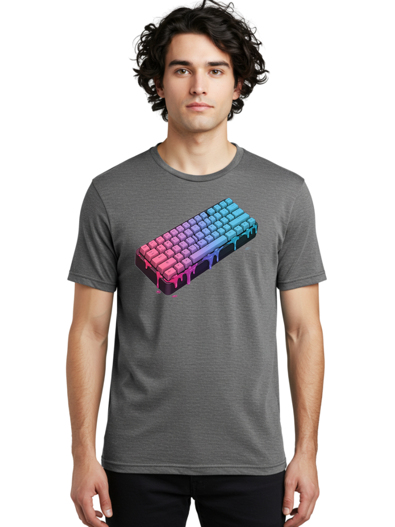 Rainbow-Keyboard Men'S Graphic Tee, 100% Cotton, Comfortable Casual Summer Wear, Machine Washable, Vintage Camera, Old Camera, Antique Camera, Black Camera, Classic Photography, Photography Equipment, Nostalgic Device, Film Camera, Camera Art Bag001