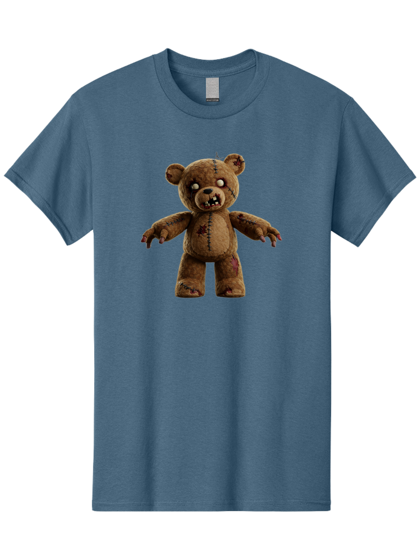 Scary-Teddy-Bear Men'S Graphic Tee, 100% Cotton, Comfortable Casual Summer Wear, Machine Washable, Vintage Camera, Old Camera, Antique Camera, Black Camera, Classic Photography, Photography Equipment, Nostalgic Device, Film Camera, Camera Art Bag008