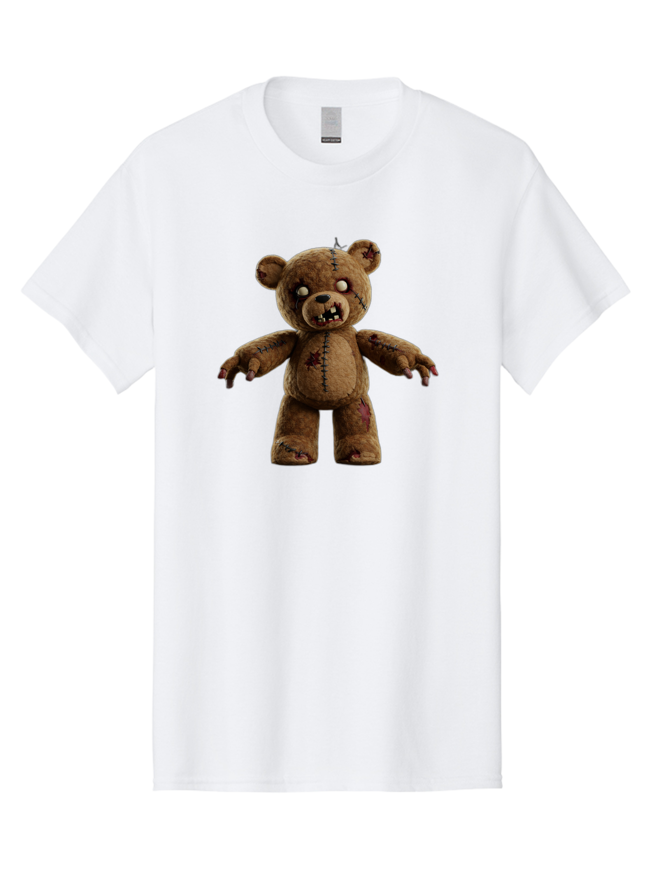 Scary-Teddy-Bear Men'S Graphic Tee, 100% Cotton, Comfortable Casual Summer Wear, Machine Washable, Vintage Camera, Old Camera, Antique Camera, Black Camera, Classic Photography, Photography Equipment, Nostalgic Device, Film Camera, Camera Art Bag008