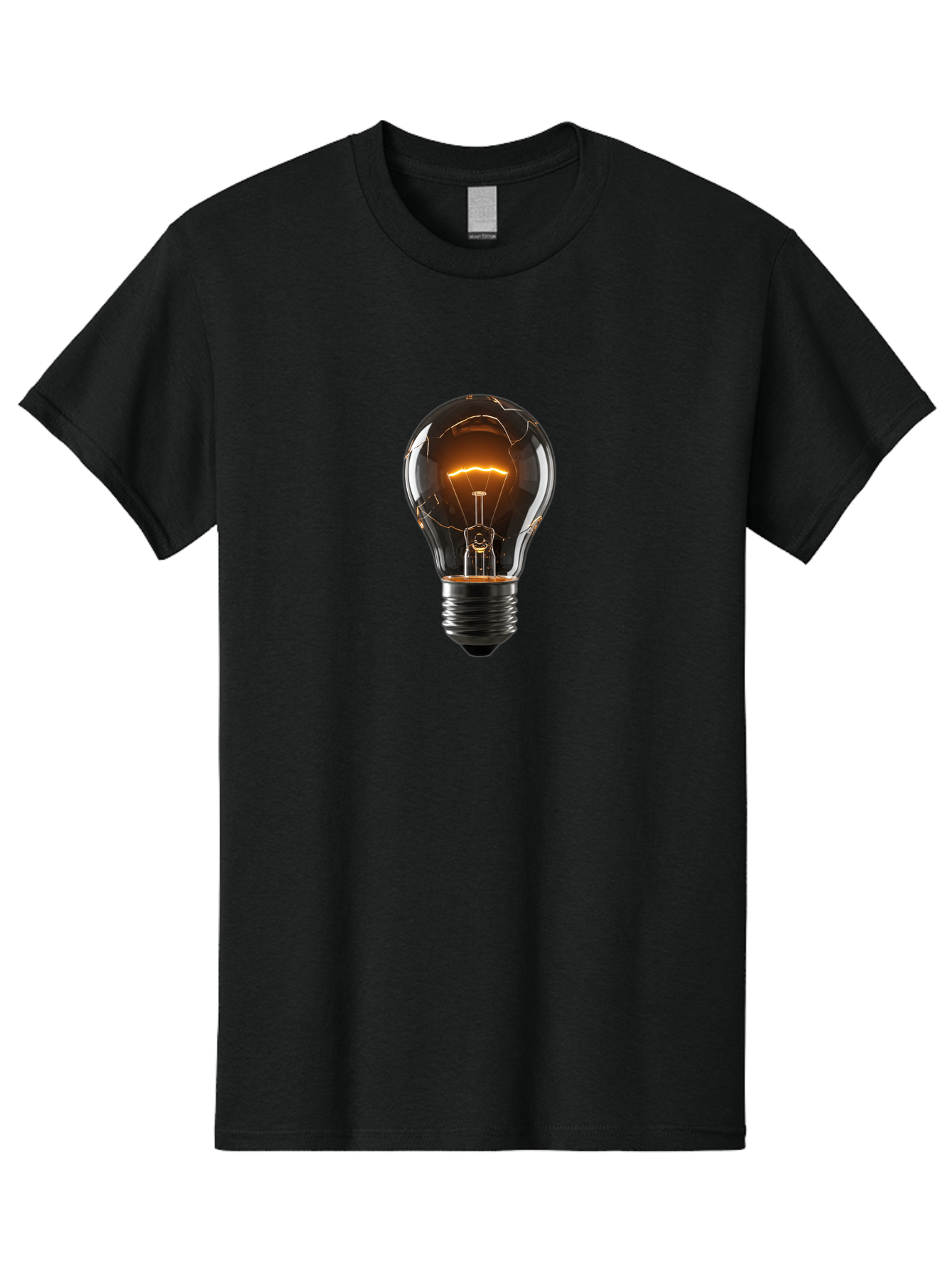 Shattered-Light-Bulb Men'S Graphic Tee, 100% Cotton, Comfortable Casual Summer Wear, Machine Washable, Vintage Camera, Old Camera, Antique Camera, Black Camera, Classic Photography, Photography Equipment, Nostalgic Device, Film Camera, Bag011