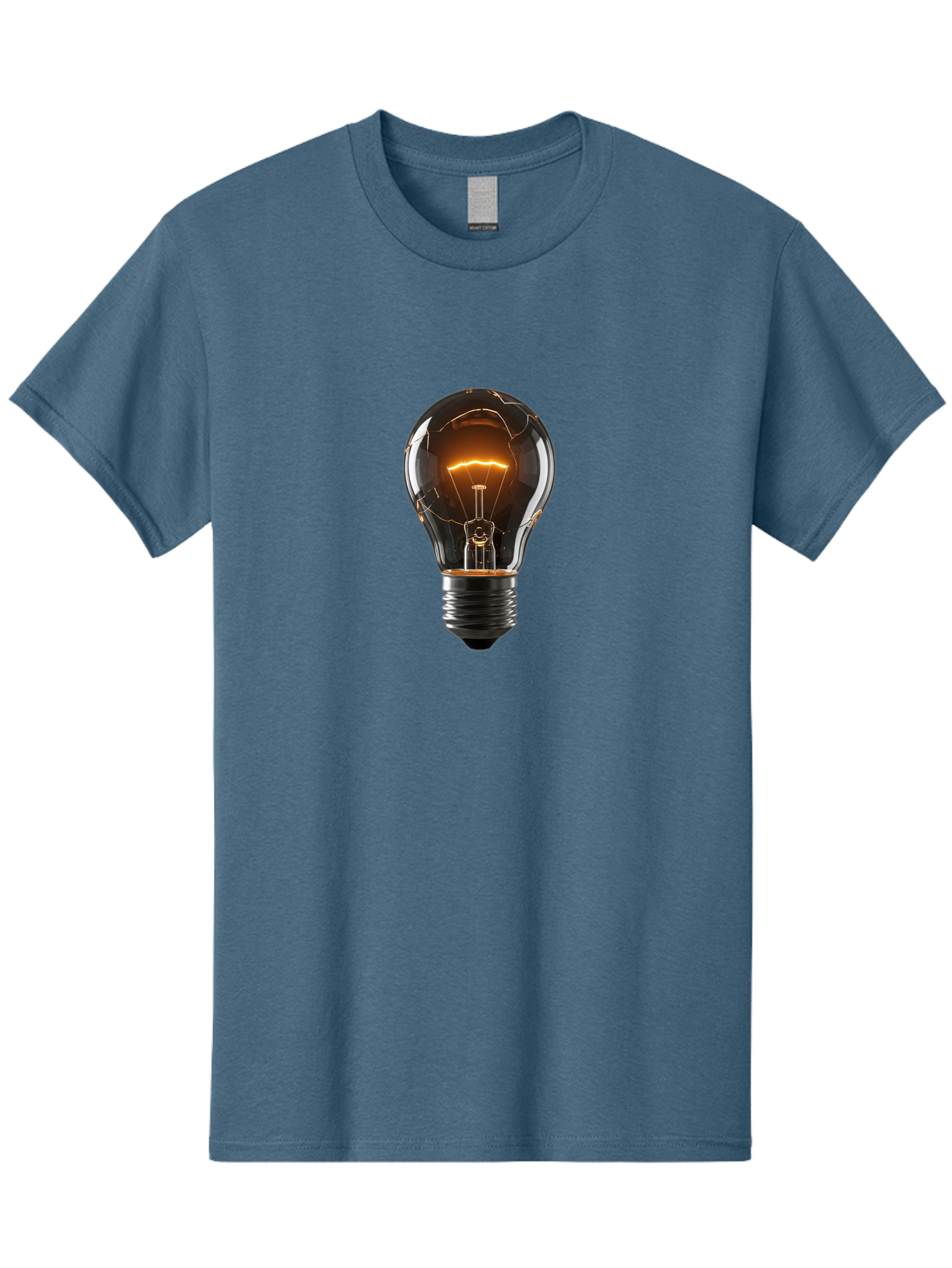 Shattered-Light-Bulb Men'S Graphic Tee, 100% Cotton, Comfortable Casual Summer Wear, Machine Washable, Vintage Camera, Old Camera, Antique Camera, Black Camera, Classic Photography, Photography Equipment, Nostalgic Device, Film Camera, Bag011