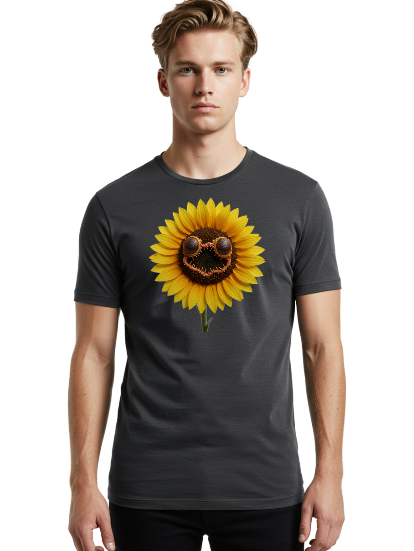Smiling-Sunflower Men'S Graphic Tee, 100% Cotton, Comfortable Casual Summer Wear, Machine Washable, Vintage Camera, Old Camera, Antique Camera, Black Camera, Classic Photography, Photography Equipment, Nostalgic Device, Film Camera, Camera Art Bag014
