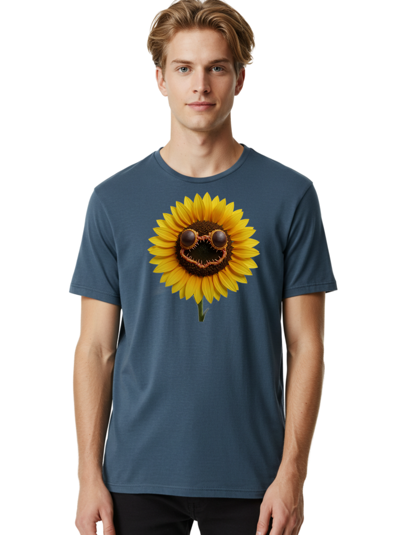 Smiling-Sunflower Men'S Graphic Tee, 100% Cotton, Comfortable Casual Summer Wear, Machine Washable, Vintage Camera, Old Camera, Antique Camera, Black Camera, Classic Photography, Photography Equipment, Nostalgic Device, Film Camera, Camera Art Bag014