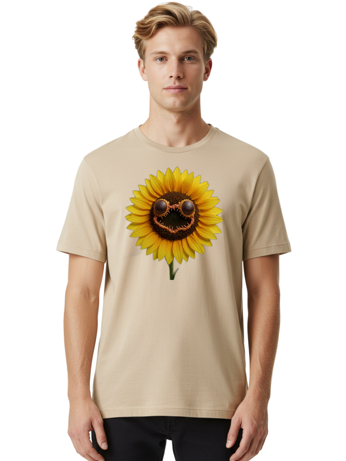 Smiling-Sunflower Men'S Graphic Tee, 100% Cotton, Comfortable Casual Summer Wear, Machine Washable, Vintage Camera, Old Camera, Antique Camera, Black Camera, Classic Photography, Photography Equipment, Nostalgic Device, Film Camera, Camera Art Bag014