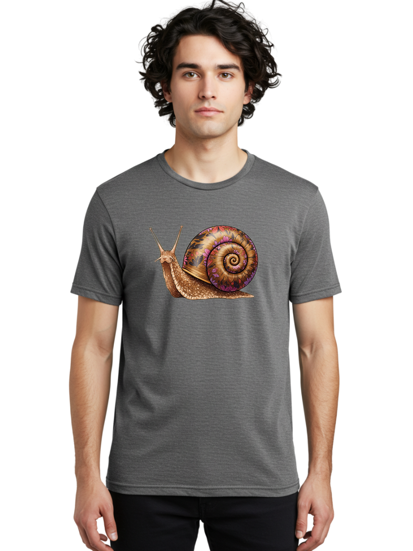 Snail-1 Men'S Graphic Tee, 100% Cotton, Comfortable Casual Summer Wear, Machine Washable, Vintage Camera, Old Camera, Antique Camera, Black Camera, Classic Photography, Photography Equipment, Nostalgic Device, Film Camera, Camera Art Bag015
