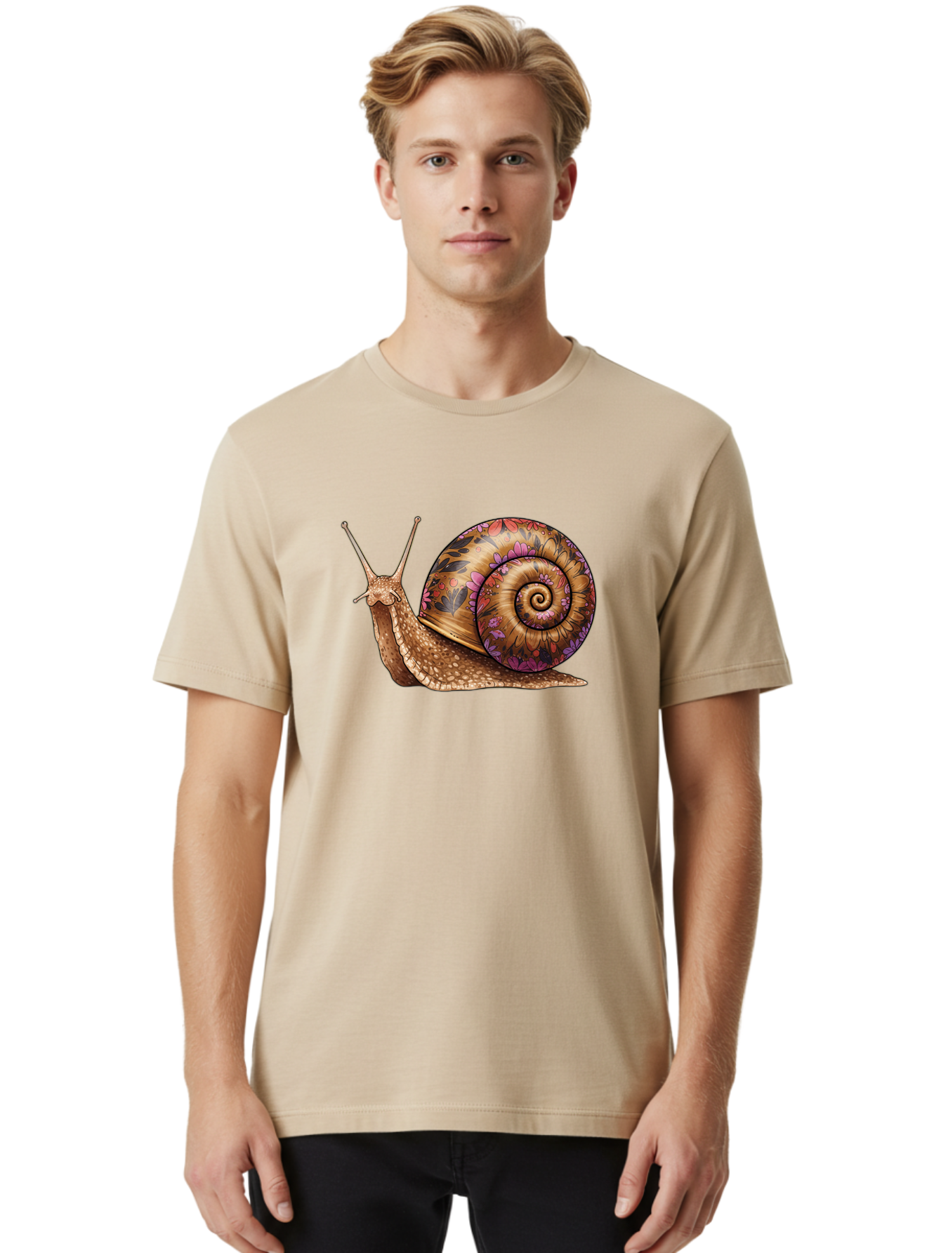 Snail-1 Men'S Graphic Tee, 100% Cotton, Comfortable Casual Summer Wear, Machine Washable, Vintage Camera, Old Camera, Antique Camera, Black Camera, Classic Photography, Photography Equipment, Nostalgic Device, Film Camera, Camera Art Bag015