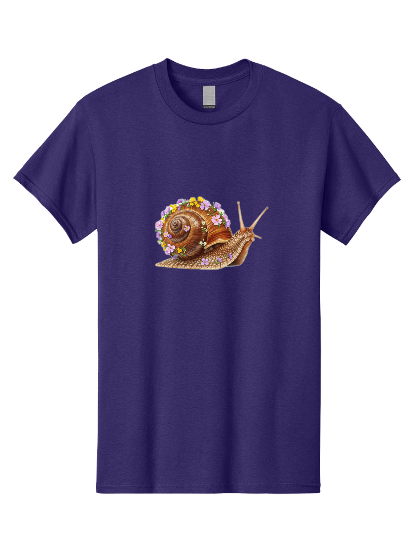 Snail-With-Flowers-2 Men'S Graphic Tee, 100% Cotton, Comfortable Casual Summer Wear, Machine Washable, Vintage Camera, Old Camera, Antique Camera, Black Camera, Classic Photography, Photography Equipment, Nostalgic Device, Film Camera, Bag021
