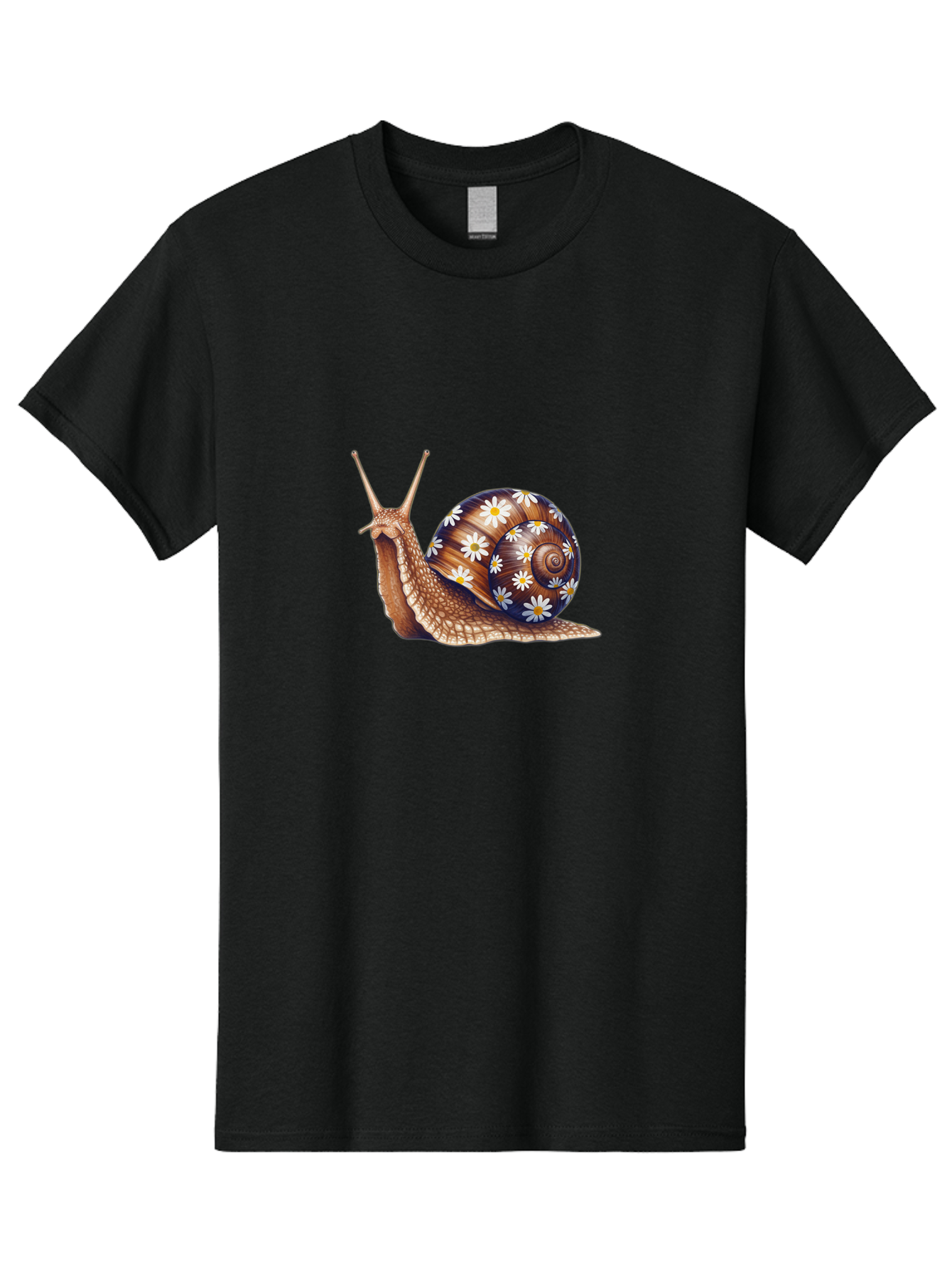 Snail-With-Flowers Men'S Graphic Tee, 100% Cotton, Comfortable Casual Summer Wear, Machine Washable, Vintage Camera, Old Camera, Antique Camera, Black Camera, Classic Photography, Photography Equipment, Nostalgic Device, Film Camera, Bag022