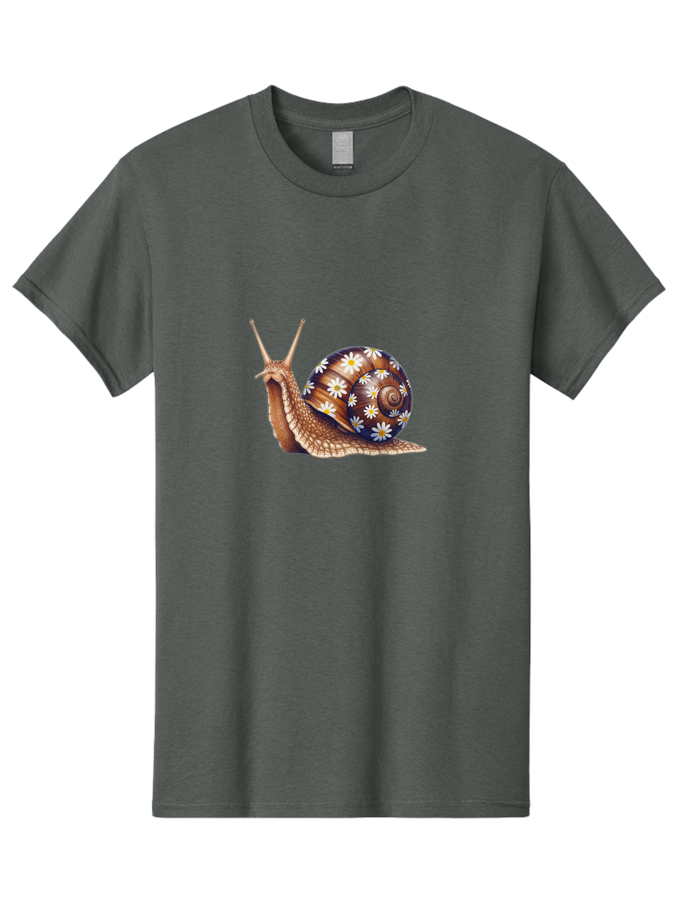 Snail-With-Flowers Men'S Graphic Tee, 100% Cotton, Comfortable Casual Summer Wear, Machine Washable, Vintage Camera, Old Camera, Antique Camera, Black Camera, Classic Photography, Photography Equipment, Nostalgic Device, Film Camera, Bag022
