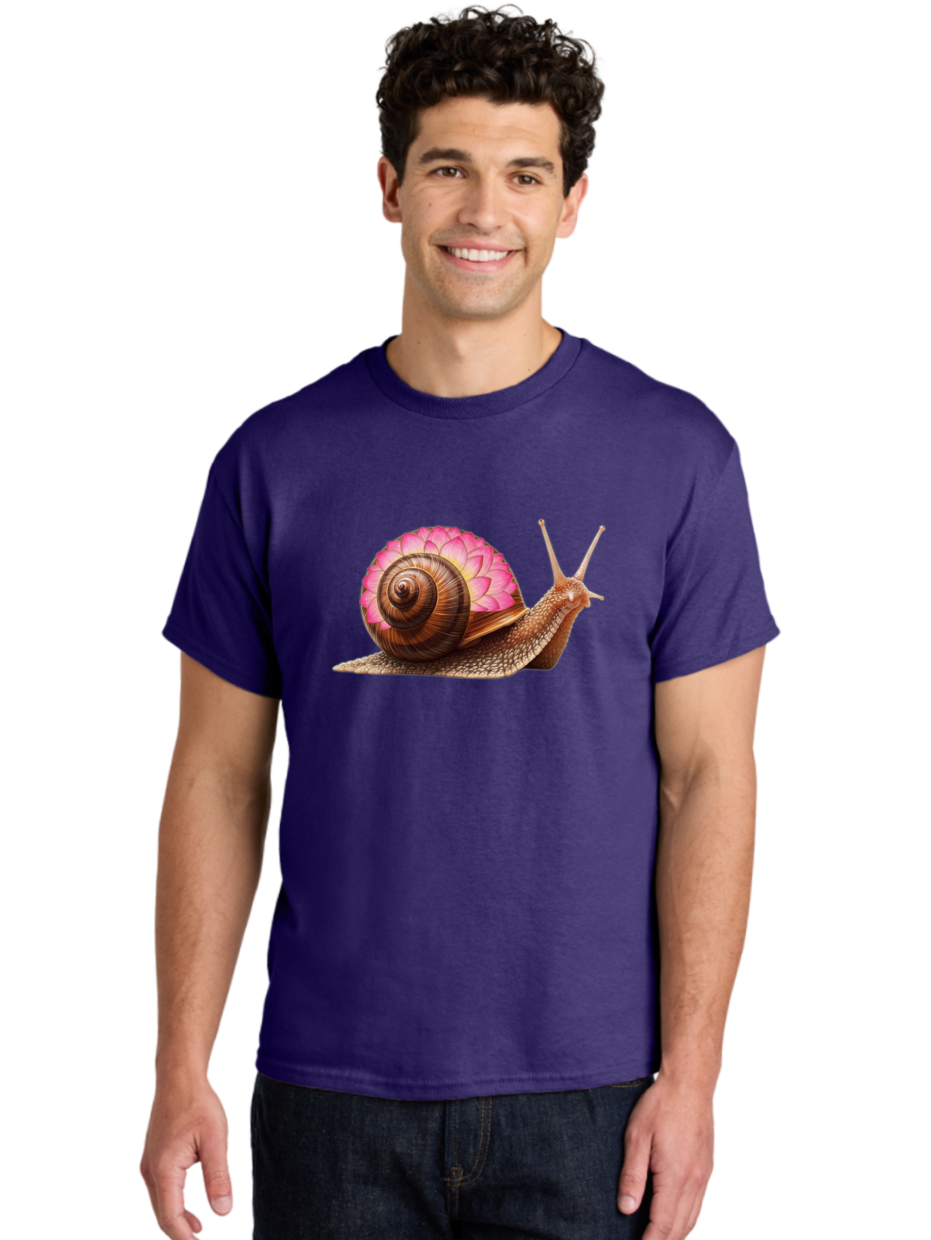 Snail-With-Lotus-Flower-Shell Men'S Graphic Tee, 100% Cotton, Comfortable Casual Summer Wear, Machine Washable, Vintage Camera, Old Camera, Antique Camera, Black Camera, Classic Photography, Photography Equipment, Nostalgic Device, Bag023
