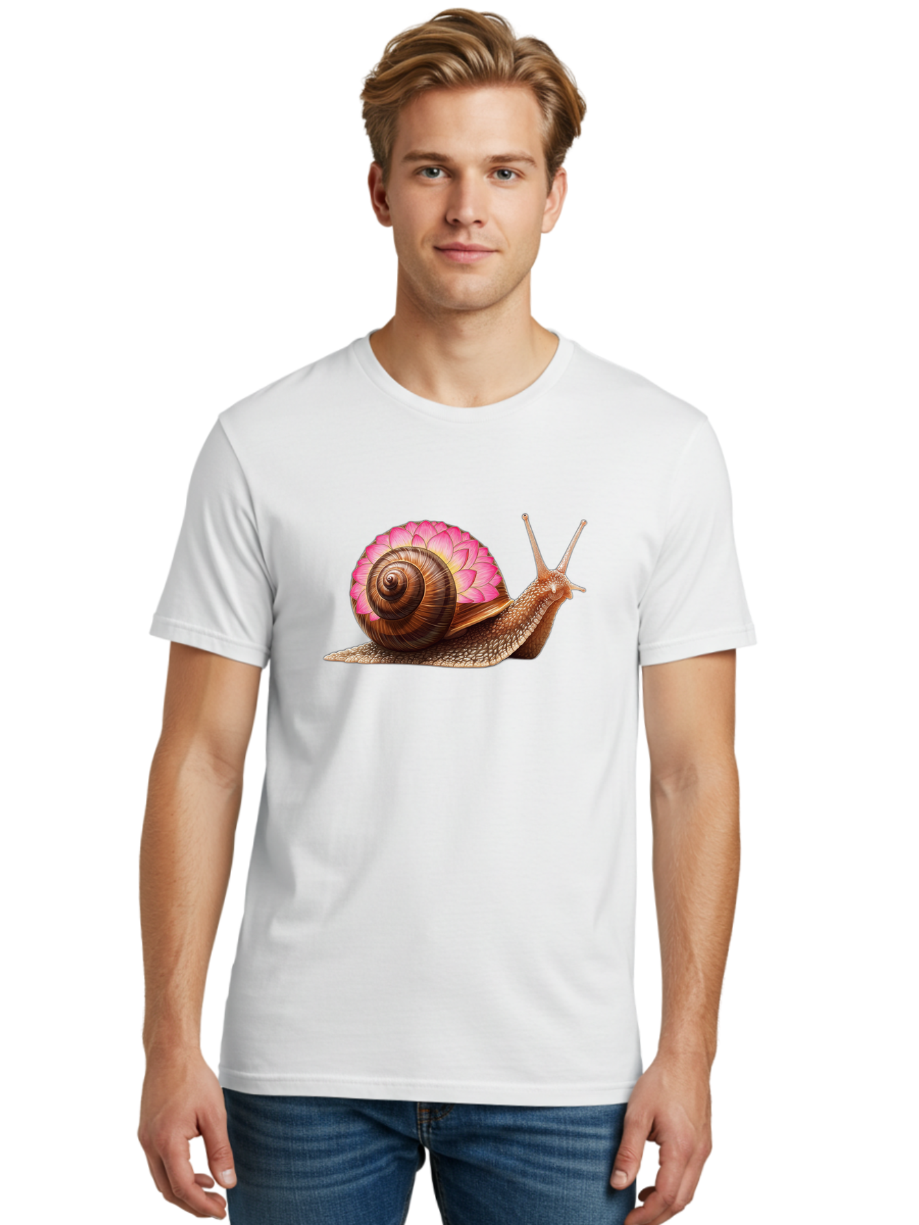 Snail-With-Lotus-Flower-Shell Men'S Graphic Tee, 100% Cotton, Comfortable Casual Summer Wear, Machine Washable, Vintage Camera, Old Camera, Antique Camera, Black Camera, Classic Photography, Photography Equipment, Nostalgic Device, Bag023