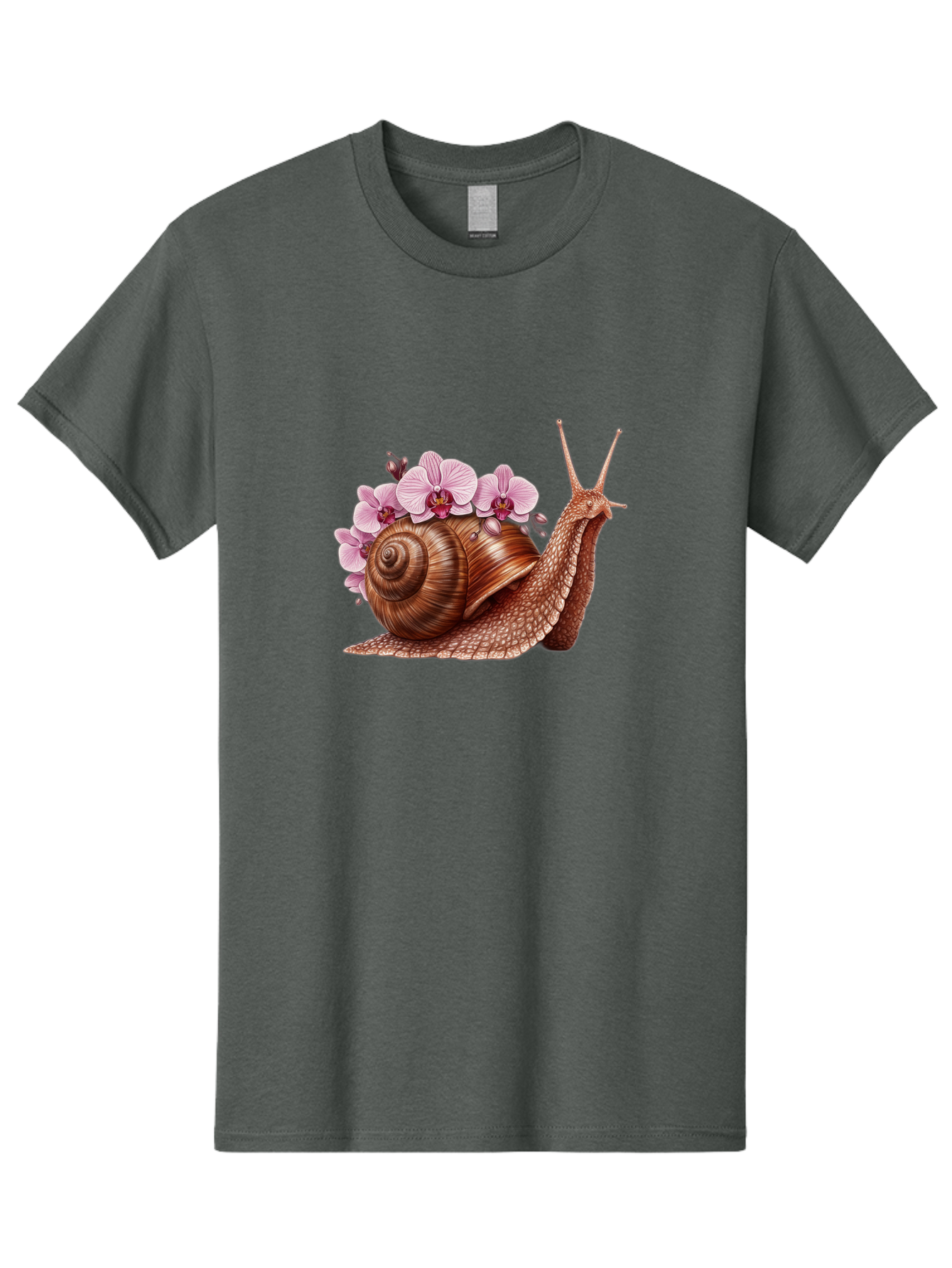 Snail-With-Orchids Men'S Graphic Tee, 100% Cotton, Comfortable Casual Summer Wear, Machine Washable, Vintage Camera, Old Camera, Antique Camera, Black Camera, Classic Photography, Photography Equipment, Nostalgic Device, Film Camera, Bag024