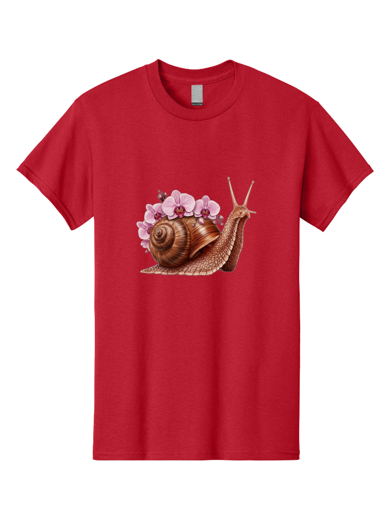 Snail-With-Orchids Men'S Graphic Tee, 100% Cotton, Comfortable Casual Summer Wear, Machine Washable, Vintage Camera, Old Camera, Antique Camera, Black Camera, Classic Photography, Photography Equipment, Nostalgic Device, Film Camera, Bag024