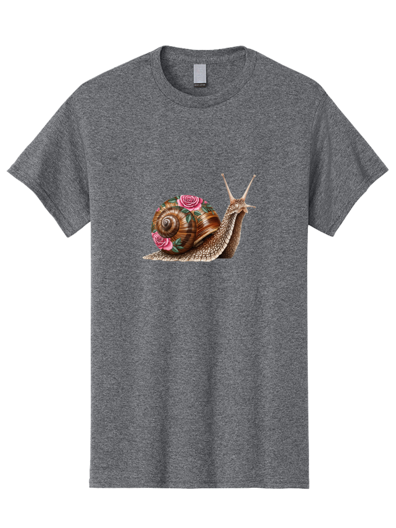 Snail-With-Roses Men'S Graphic Tee, 100% Cotton, Comfortable Casual Summer Wear, Machine Washable, Vintage Camera, Old Camera, Antique Camera, Black Camera, Classic Photography, Photography Equipment, Nostalgic Device, Film Camera, Camera Art Bag027