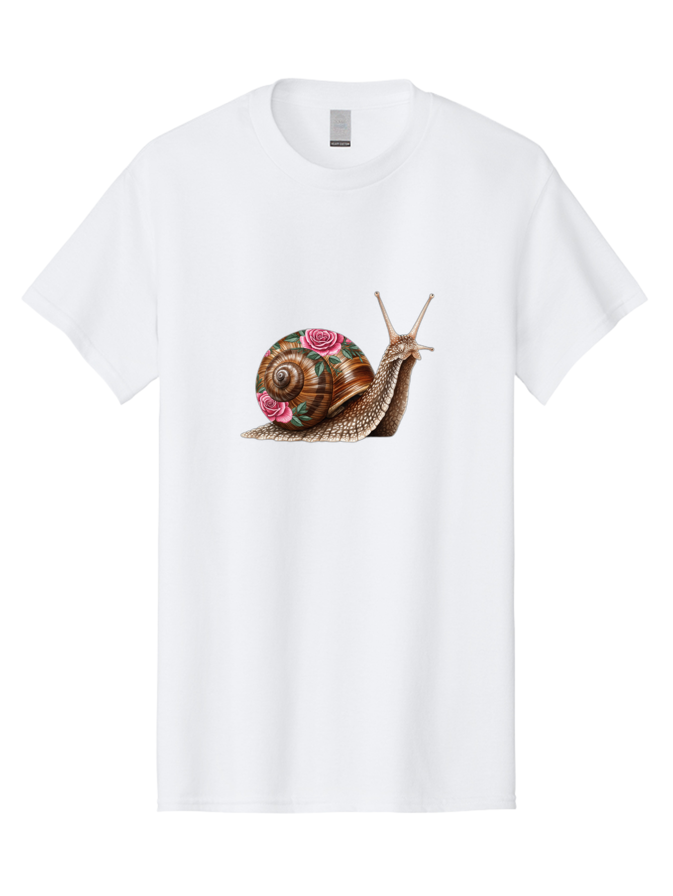Snail-With-Roses Men'S Graphic Tee, 100% Cotton, Comfortable Casual Summer Wear, Machine Washable, Vintage Camera, Old Camera, Antique Camera, Black Camera, Classic Photography, Photography Equipment, Nostalgic Device, Film Camera, Camera Art Bag027