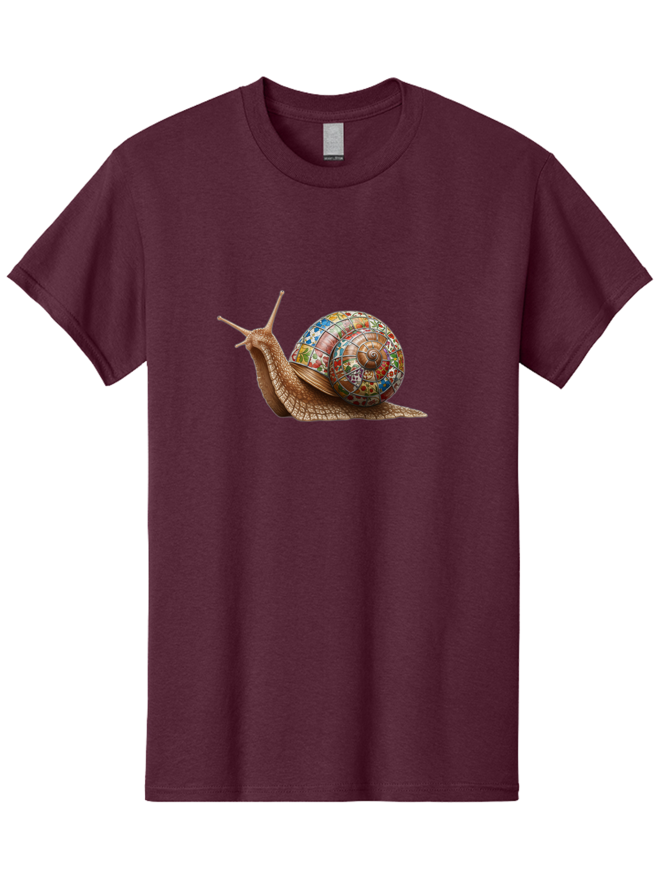Snail-With-Stained-Glass-Shell Men'S Graphic Tee, 100% Cotton, Comfortable Casual Summer Wear, Machine Washable, Vintage Camera, Old Camera, Antique Camera, Black Camera, Classic Photography, Photography Equipment, Nostalgic Device, Bag028
