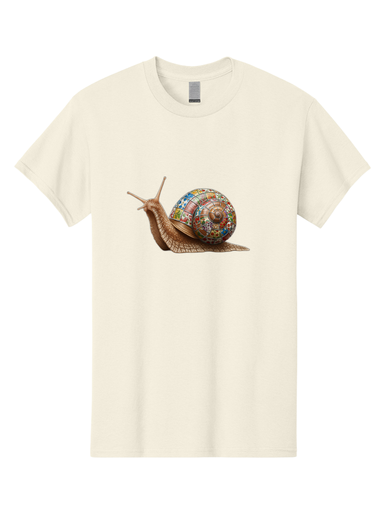 Snail-With-Stained-Glass-Shell Men'S Graphic Tee, 100% Cotton, Comfortable Casual Summer Wear, Machine Washable, Vintage Camera, Old Camera, Antique Camera, Black Camera, Classic Photography, Photography Equipment, Nostalgic Device, Bag028