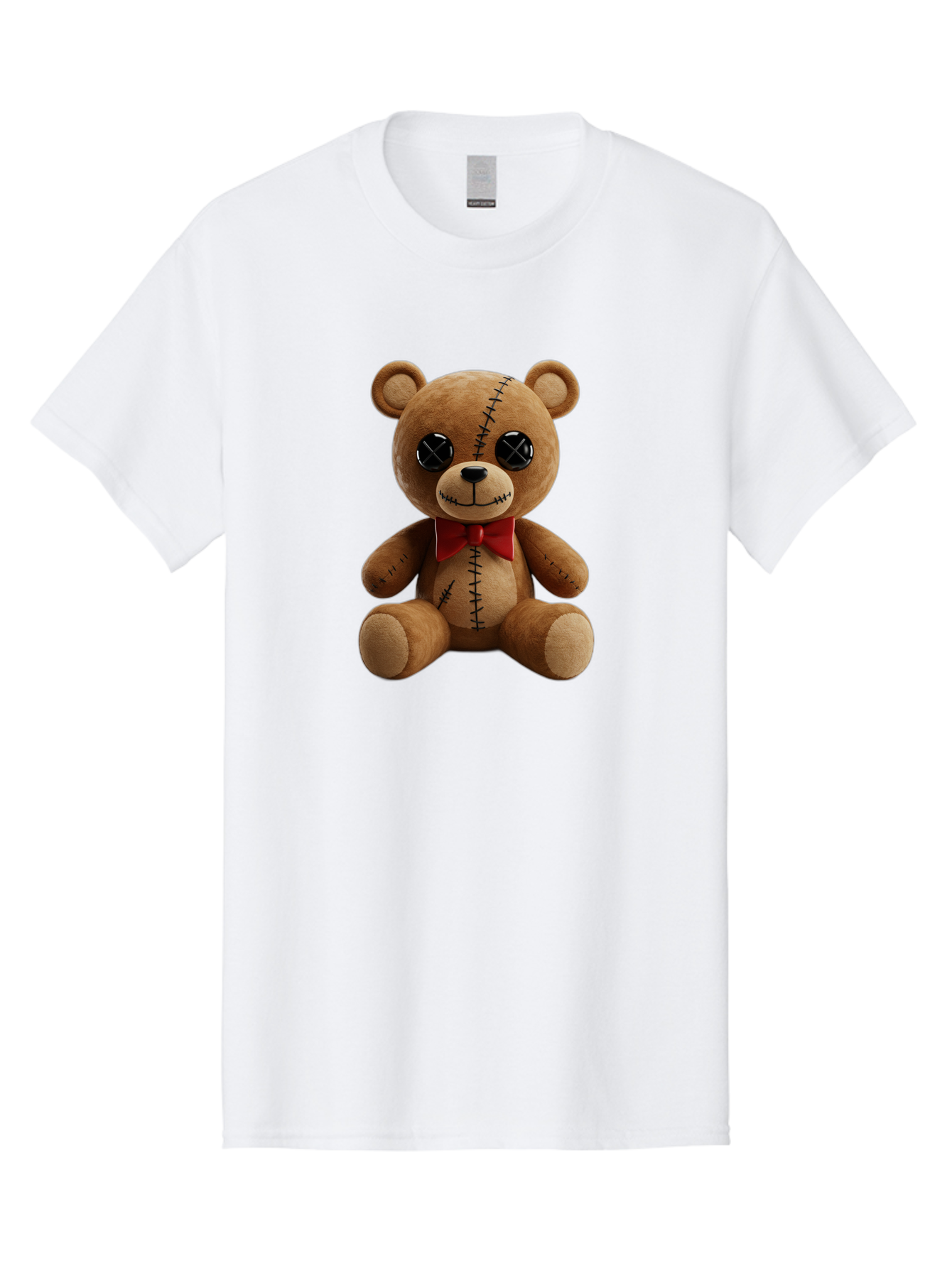 Stuffed-Teddy-Bear Men'S Graphic Tee, 100% Cotton, Comfortable Casual Summer Wear, Machine Washable, Vintage Camera, Old Camera, Antique Camera, Black Camera, Classic Photography, Photography Equipment, Nostalgic Device, Film Camera, Bag036