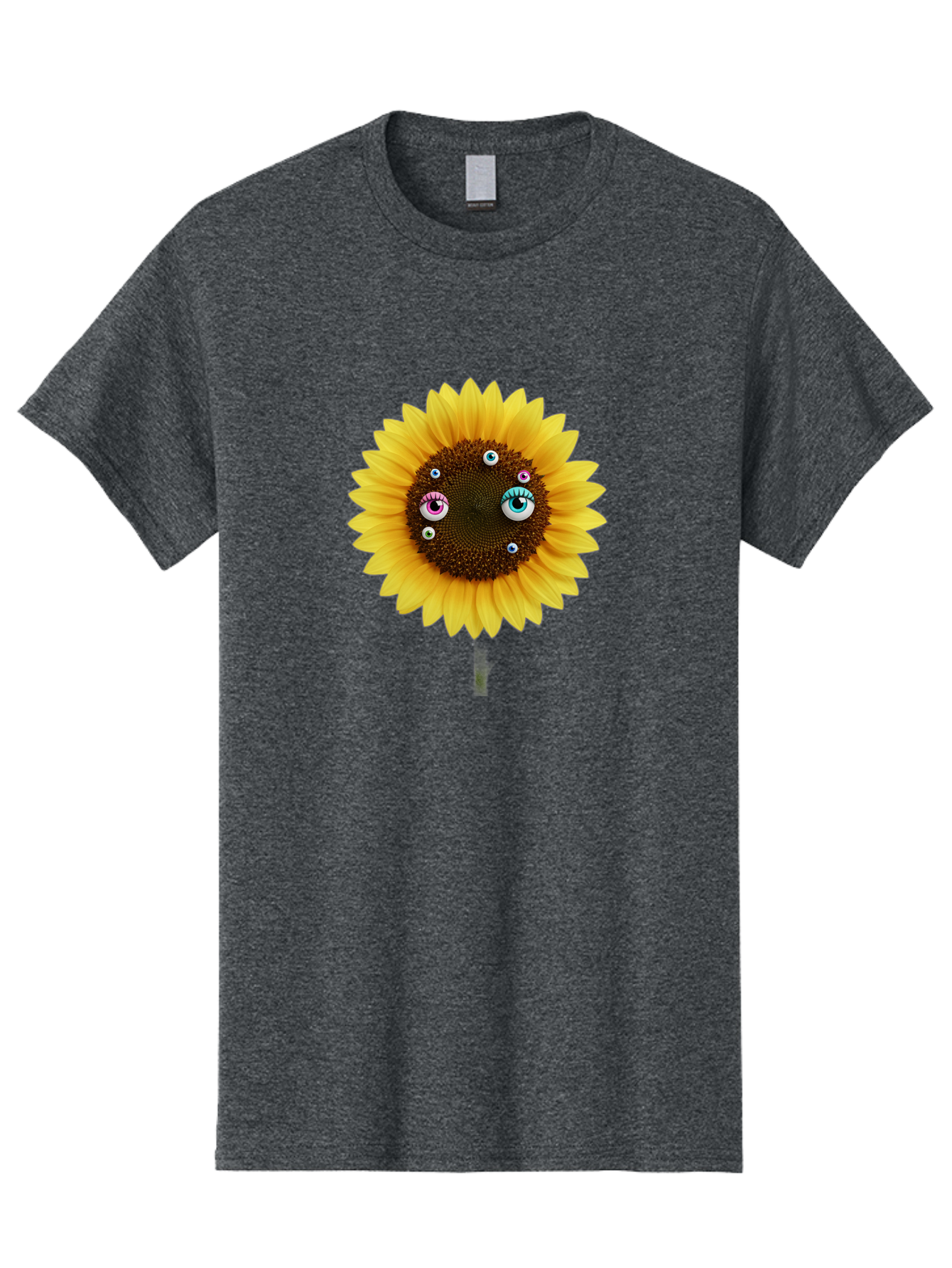 Sunflower-Eyes-1 Men'S Graphic Tee, 100% Cotton, Comfortable Casual Summer Wear, Machine Washable, Vintage Camera, Old Camera, Antique Camera, Black Camera, Classic Photography, Photography Equipment, Nostalgic Device, Film Camera, Camera Art Bag037