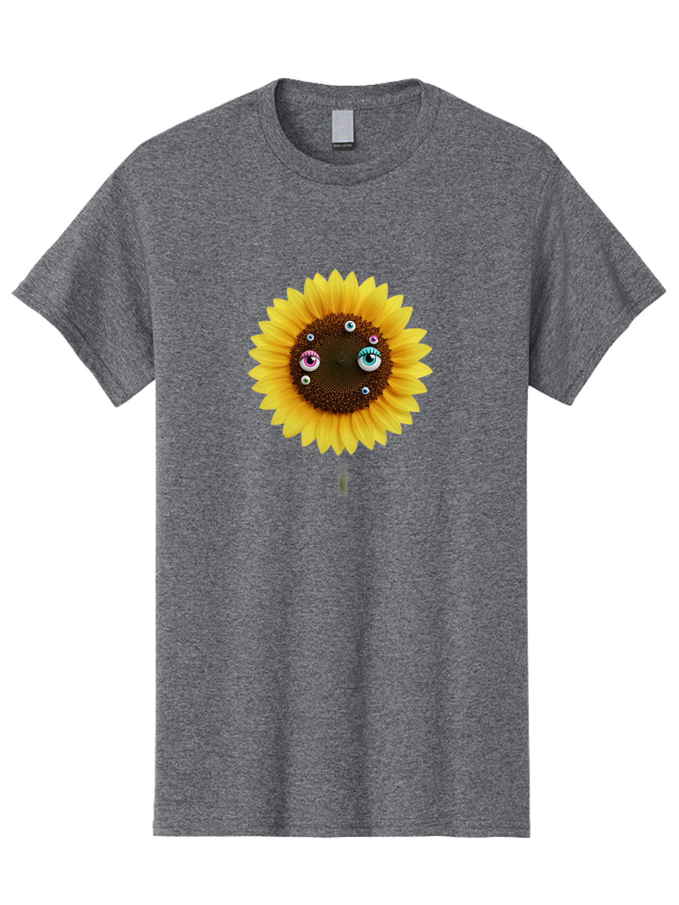 Sunflower-Eyes-1 Men'S Graphic Tee, 100% Cotton, Comfortable Casual Summer Wear, Machine Washable, Vintage Camera, Old Camera, Antique Camera, Black Camera, Classic Photography, Photography Equipment, Nostalgic Device, Film Camera, Camera Art Bag037