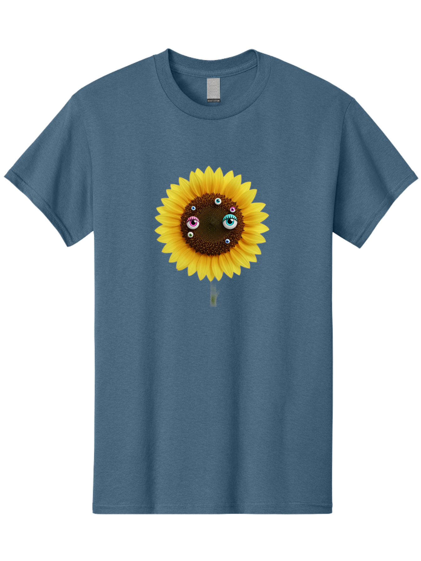 Sunflower-Eyes-1 Men'S Graphic Tee, 100% Cotton, Comfortable Casual Summer Wear, Machine Washable, Vintage Camera, Old Camera, Antique Camera, Black Camera, Classic Photography, Photography Equipment, Nostalgic Device, Film Camera, Camera Art Bag037