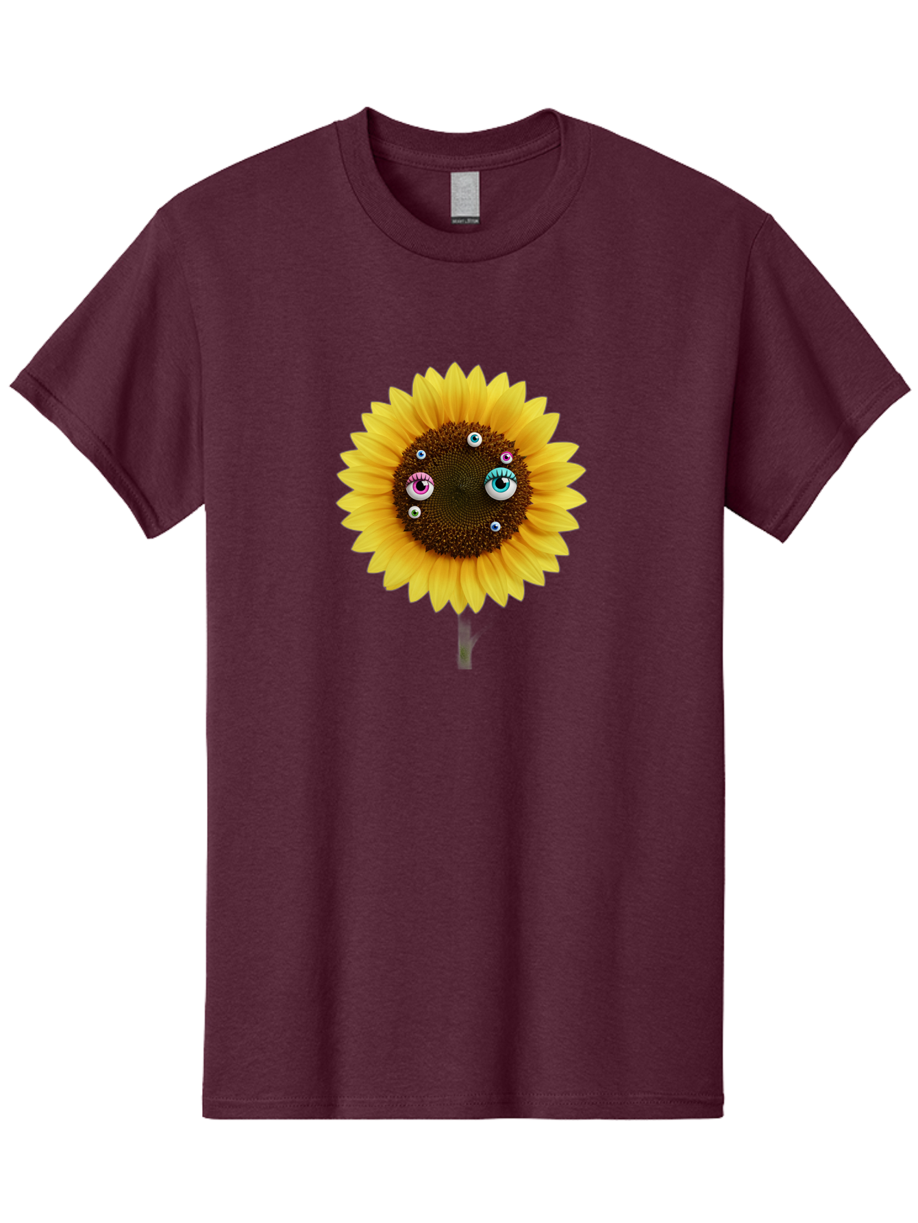 Sunflower-Eyes-1 Men'S Graphic Tee, 100% Cotton, Comfortable Casual Summer Wear, Machine Washable, Vintage Camera, Old Camera, Antique Camera, Black Camera, Classic Photography, Photography Equipment, Nostalgic Device, Film Camera, Camera Art Bag037