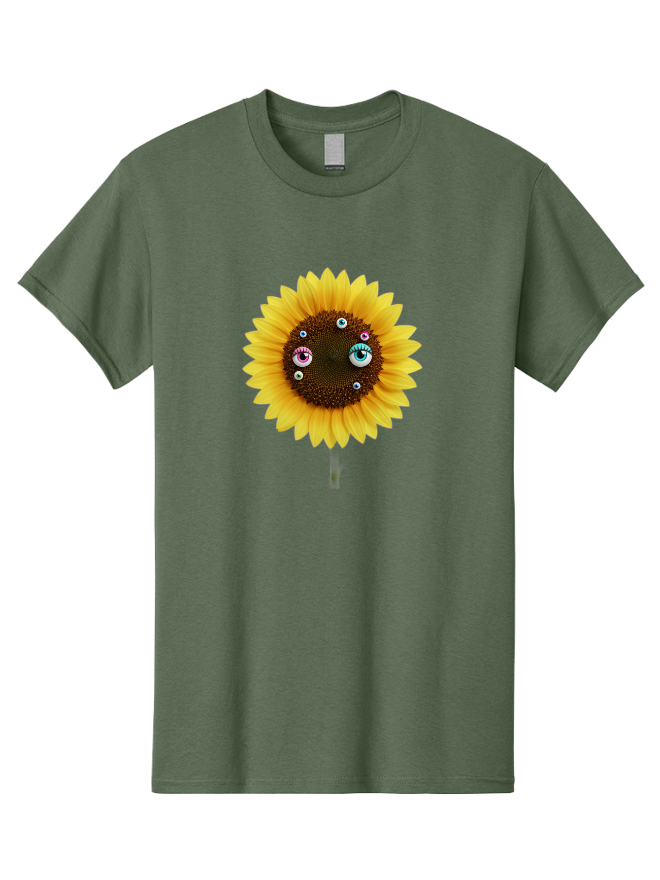 Sunflower-Eyes-1 Men'S Graphic Tee, 100% Cotton, Comfortable Casual Summer Wear, Machine Washable, Vintage Camera, Old Camera, Antique Camera, Black Camera, Classic Photography, Photography Equipment, Nostalgic Device, Film Camera, Camera Art Bag037