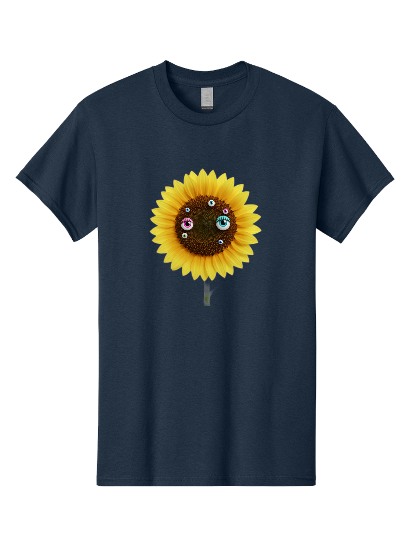 Sunflower-Eyes-1 Men'S Graphic Tee, 100% Cotton, Comfortable Casual Summer Wear, Machine Washable, Vintage Camera, Old Camera, Antique Camera, Black Camera, Classic Photography, Photography Equipment, Nostalgic Device, Film Camera, Camera Art Bag037