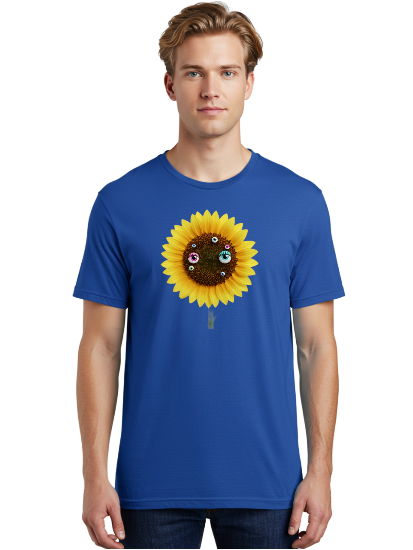 Sunflower-Eyes-1 Men'S Graphic Tee, 100% Cotton, Comfortable Casual Summer Wear, Machine Washable, Vintage Camera, Old Camera, Antique Camera, Black Camera, Classic Photography, Photography Equipment, Nostalgic Device, Film Camera, Camera Art Bag037