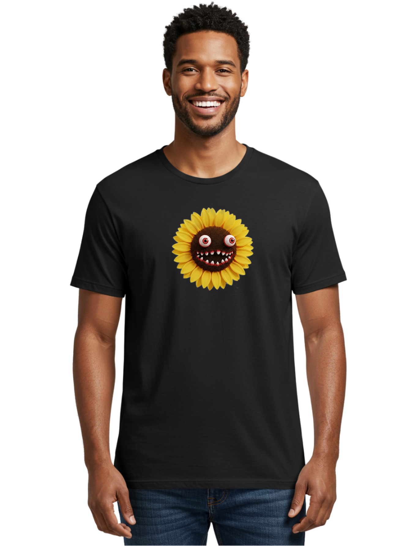 Sunflower-Monster Men'S Graphic Tee, 100% Cotton, Comfortable Casual Summer Wear, Machine Washable, Vintage Camera, Old Camera, Antique Camera, Black Camera, Classic Photography, Photography Equipment, Nostalgic Device, Film Camera, Camera Art Bag039