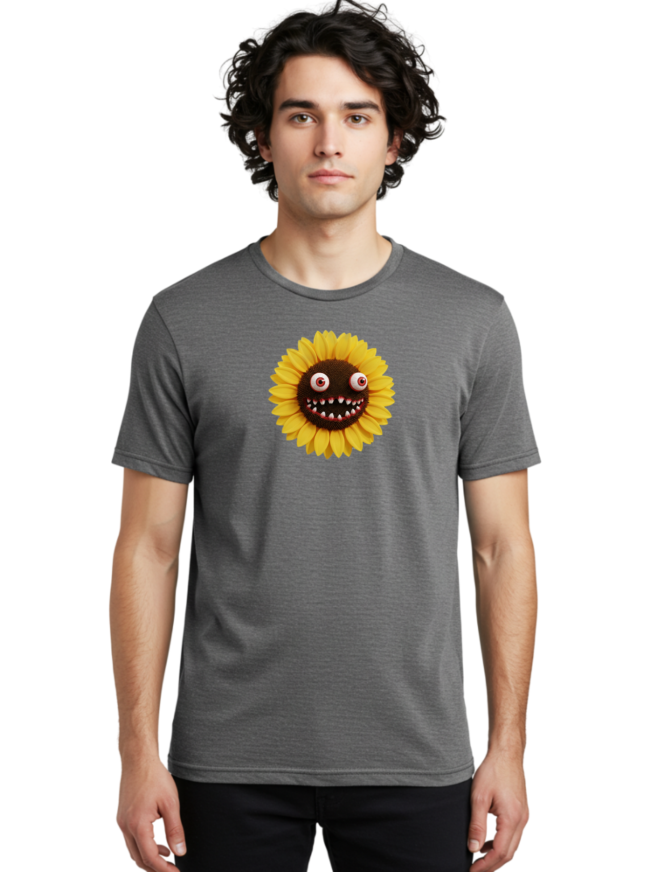 Sunflower-Monster Men'S Graphic Tee, 100% Cotton, Comfortable Casual Summer Wear, Machine Washable, Vintage Camera, Old Camera, Antique Camera, Black Camera, Classic Photography, Photography Equipment, Nostalgic Device, Film Camera, Camera Art Bag039