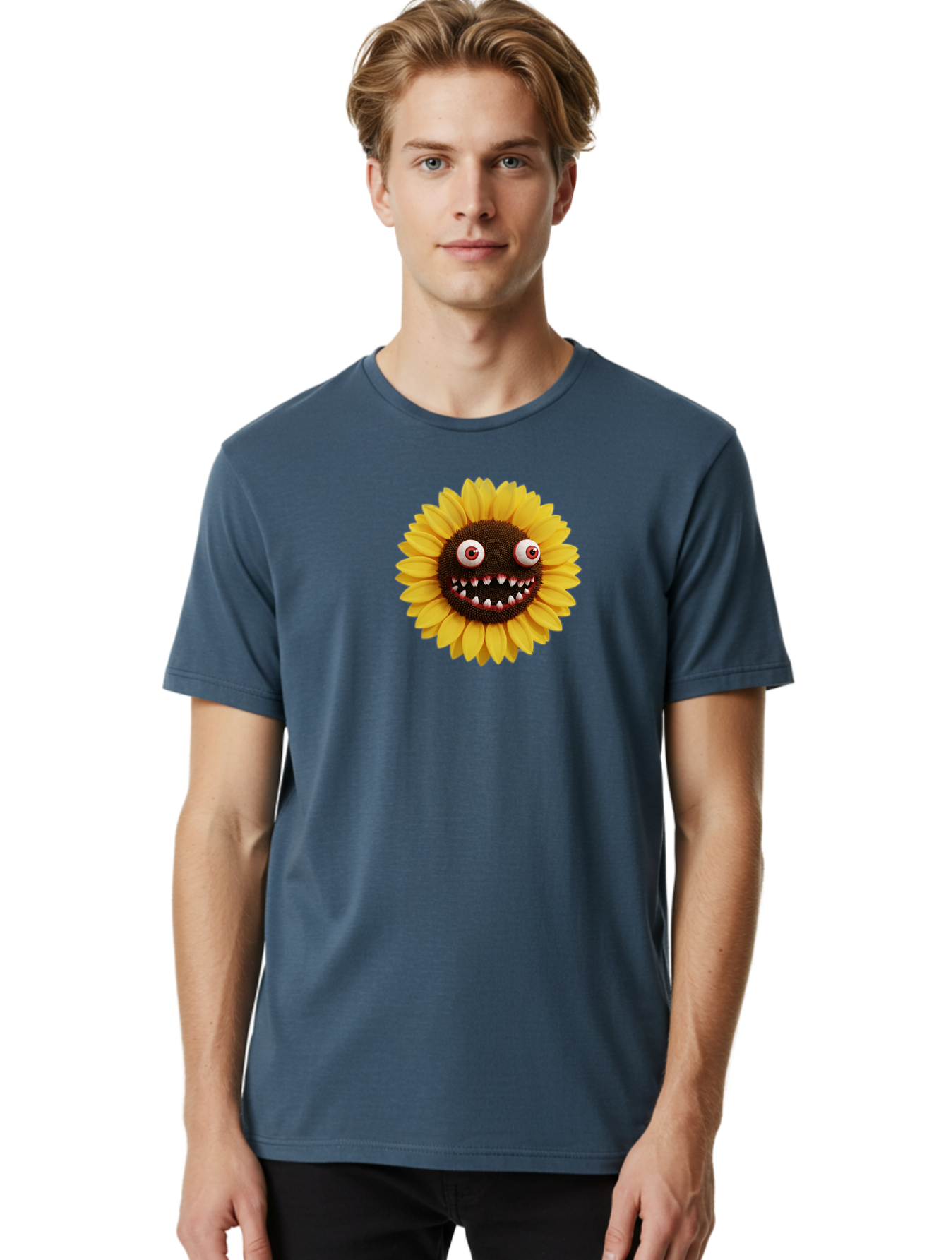Sunflower-Monster Men'S Graphic Tee, 100% Cotton, Comfortable Casual Summer Wear, Machine Washable, Vintage Camera, Old Camera, Antique Camera, Black Camera, Classic Photography, Photography Equipment, Nostalgic Device, Film Camera, Camera Art Bag039