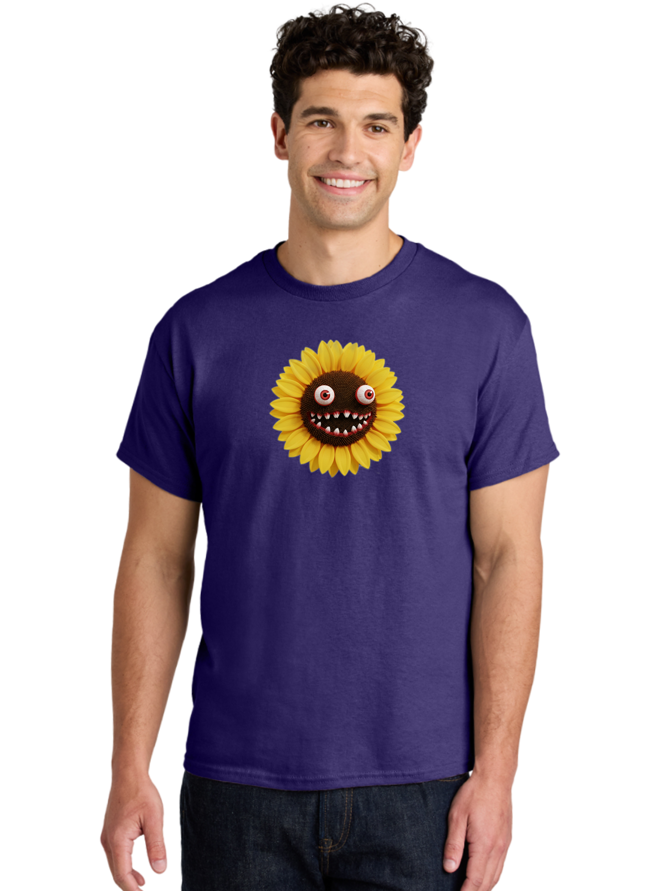 Sunflower-Monster Men'S Graphic Tee, 100% Cotton, Comfortable Casual Summer Wear, Machine Washable, Vintage Camera, Old Camera, Antique Camera, Black Camera, Classic Photography, Photography Equipment, Nostalgic Device, Film Camera, Camera Art Bag039